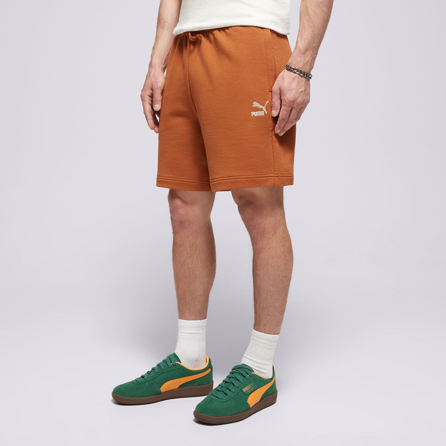 Krótkie spodenki, szorty męskie PUMA SZORTY BETTER CLASSICS RELAXED SHORTS 62424981 BRĄZOWY