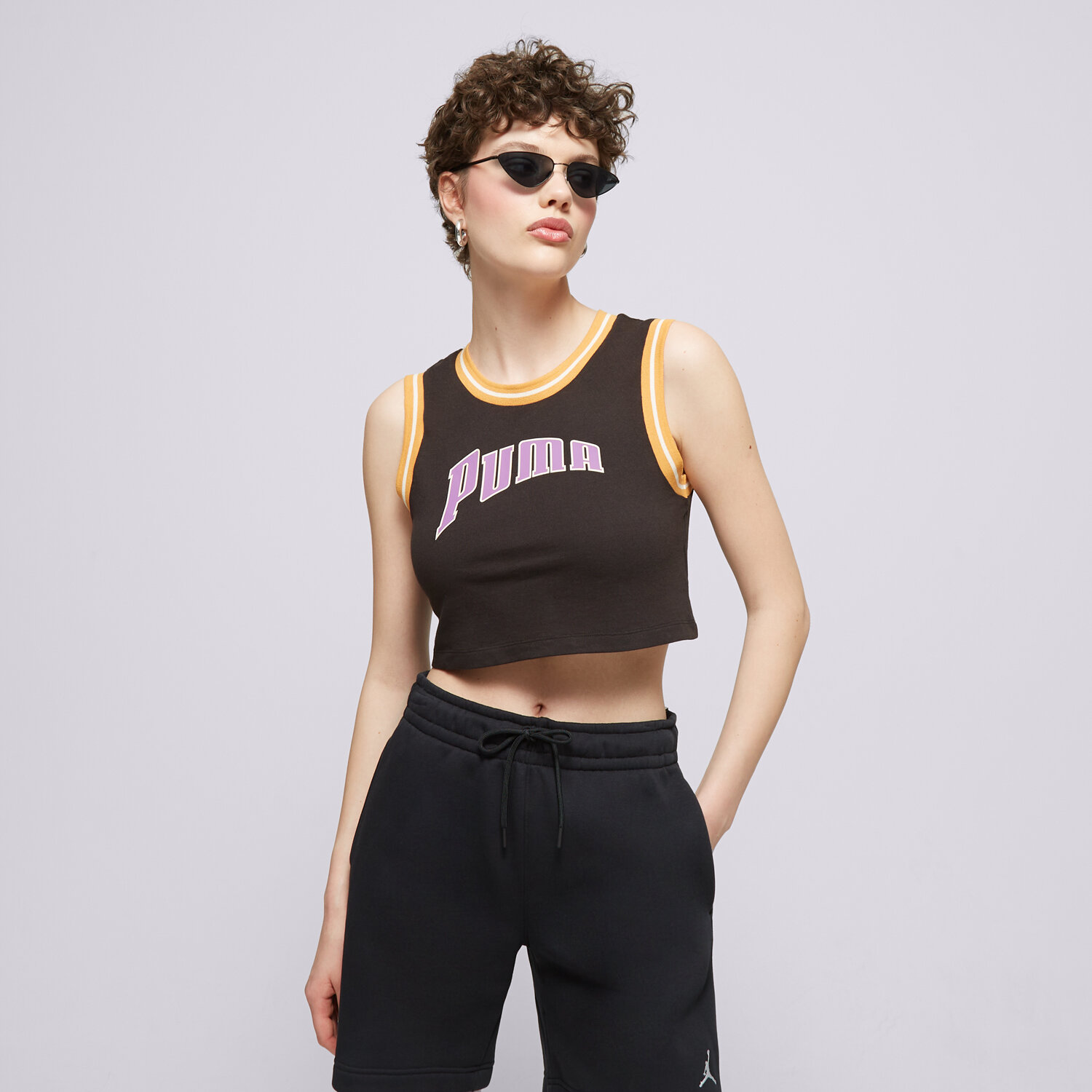 Koszulka, t-shirt damski PUMA T-SHIRT GRAPHIC CROPPED 62502401 CZARNY