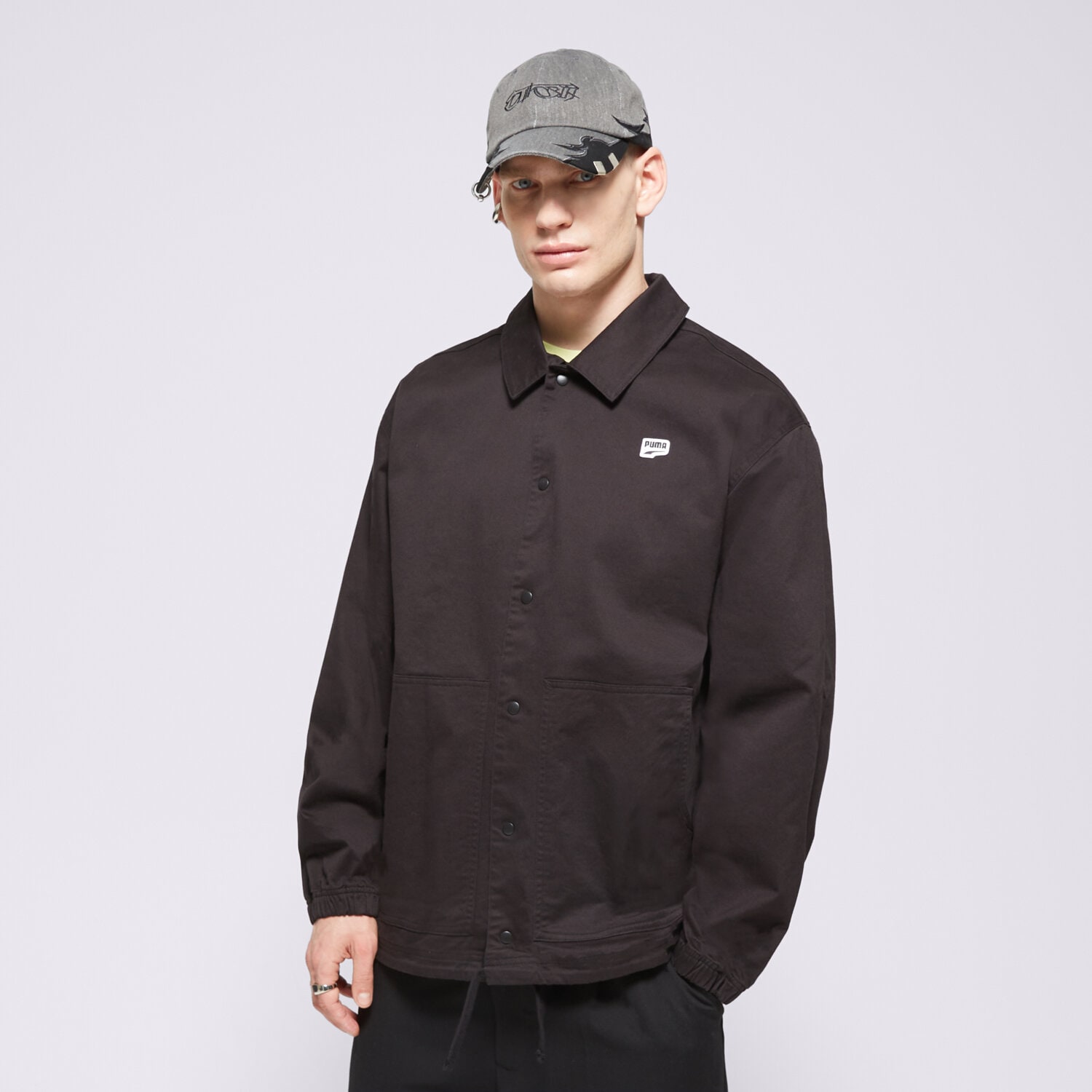 Kurtka wiosenna / jesienna męska PUMA KURTKA DOWNTOWN JACKET 62369501 CZARNY