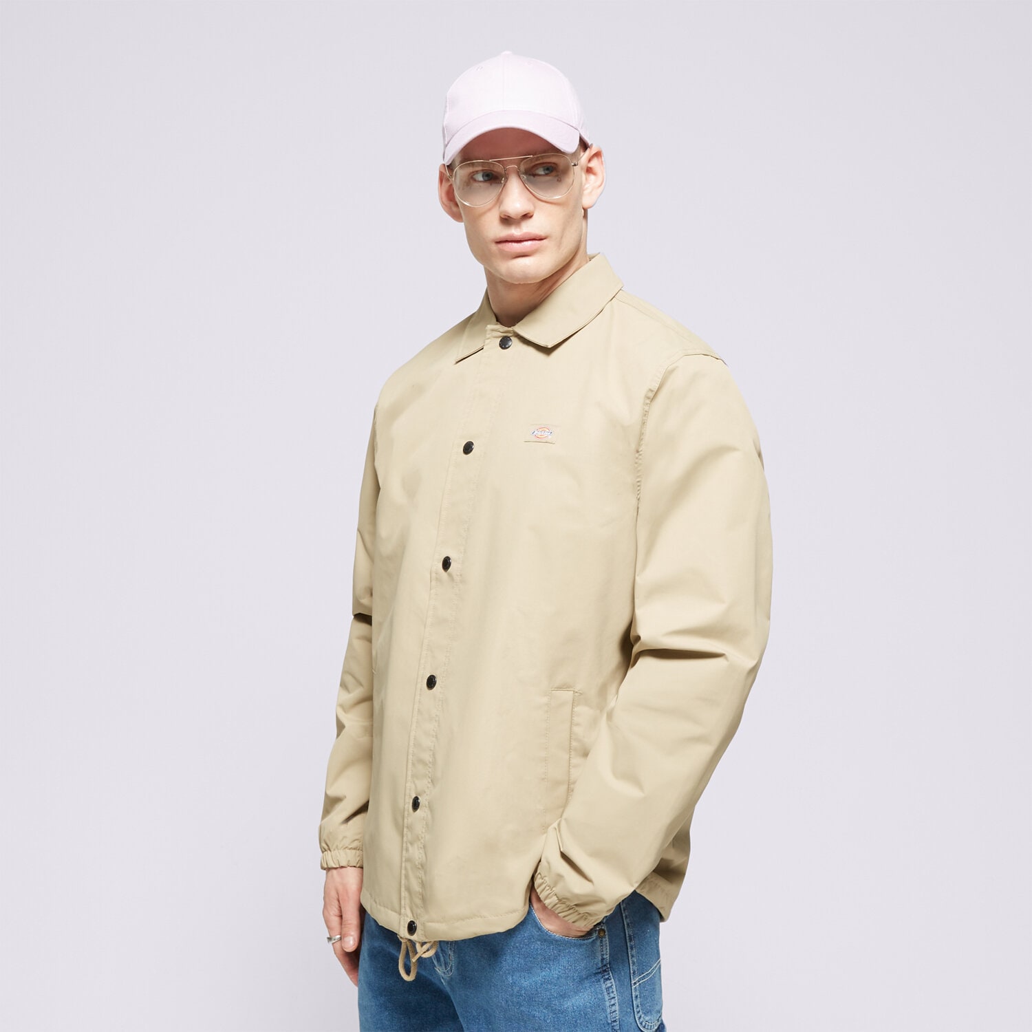 Kurtka wiosenna / jesienna męska DICKIES KURTKA OAKPORT COACH DK0A4XEWKHK1 BEŻOWY