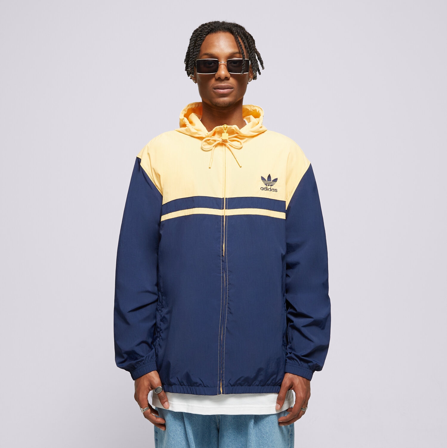 Kurtka wiosenna / jesienna męska ADIDAS KURTKA WINDBREAKER IU0202 GRANATOWY