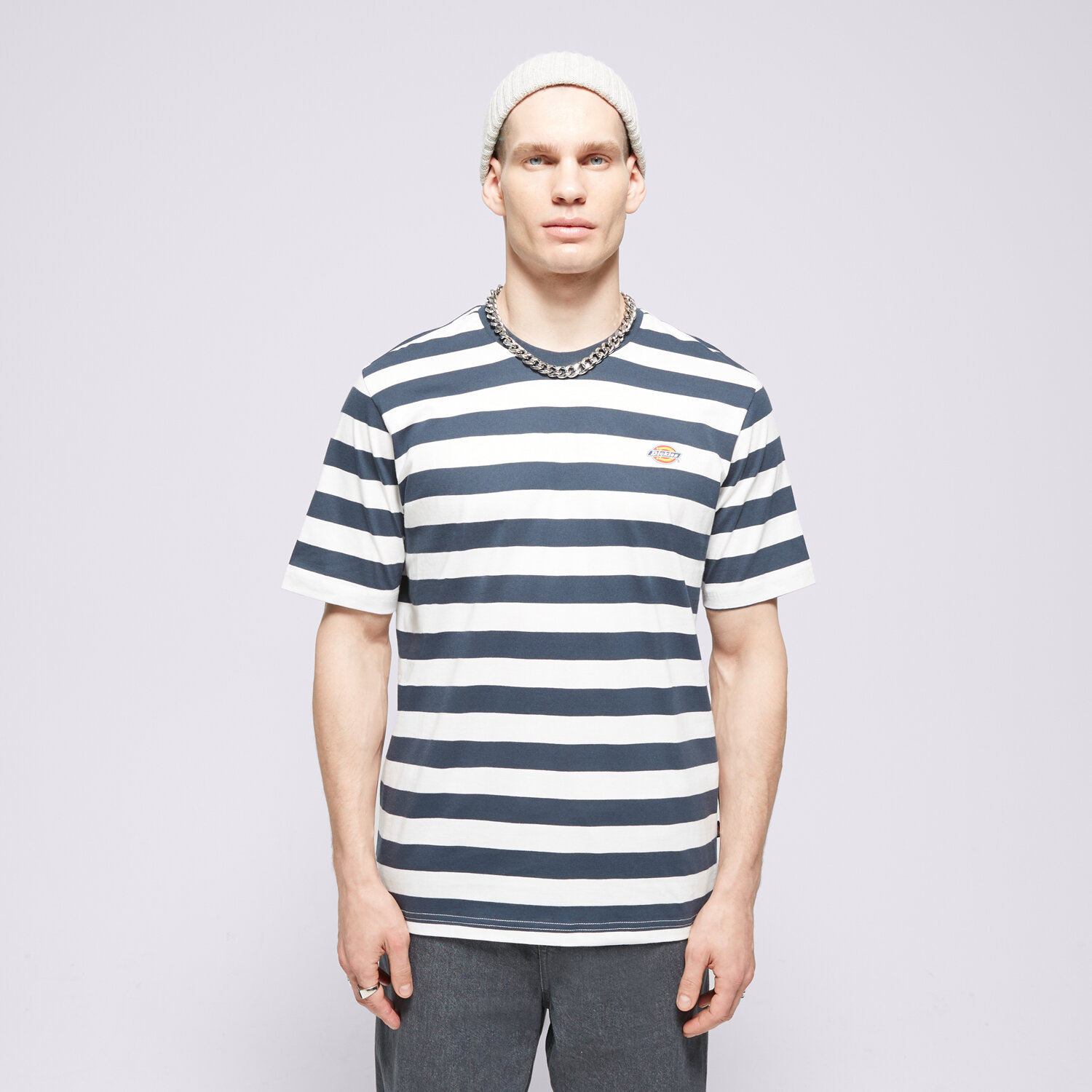 Koszulka, t-shirt sportowy męski DICKIES T-SHIRT RIVERGROVE DK0A4Y8YAF01 GRANATOWY