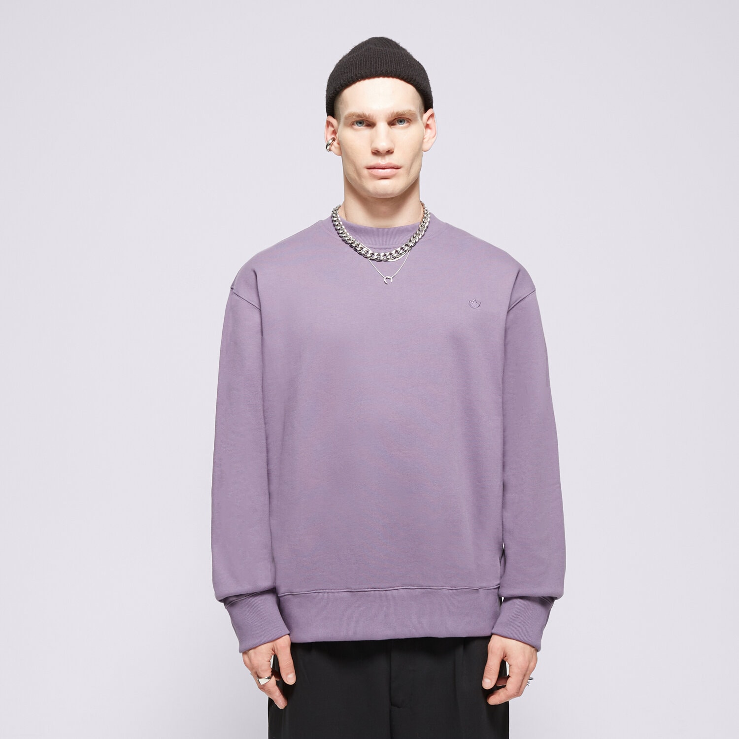Bluza męska ADIDAS BLUZA C CREW FT IR7918 FIOLETOWY