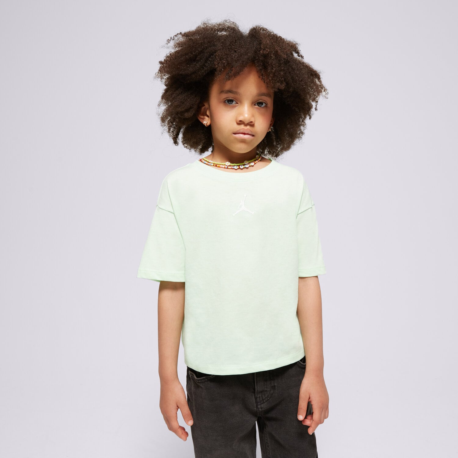 Koszulka, t-shirt dla dzieci JORDAN T-SHIRT JORDAN ESSENTIALS TEE GIRL 45A770-E2E ZIELONY