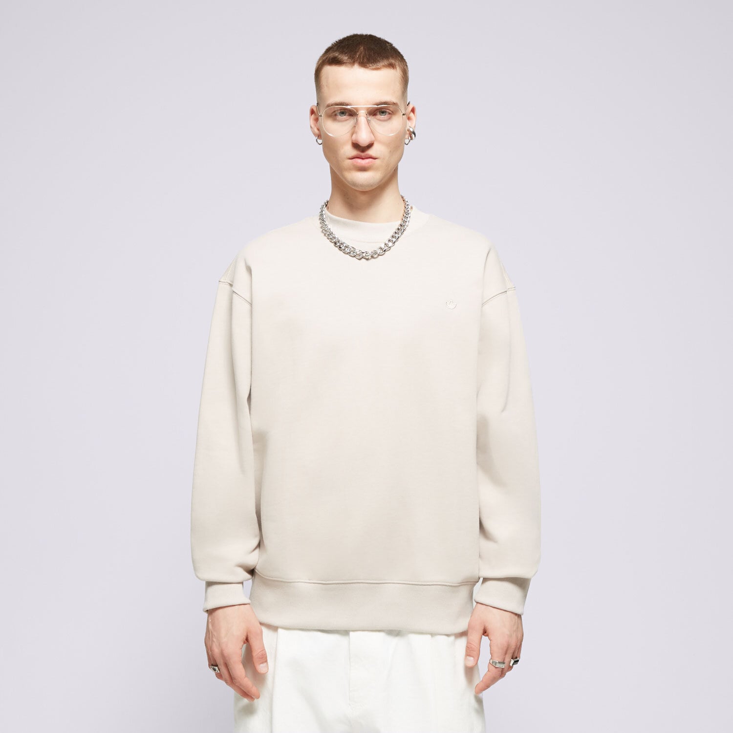 Bluza męska ADIDAS BLUZA C CREW FT IR7920 BEŻOWY