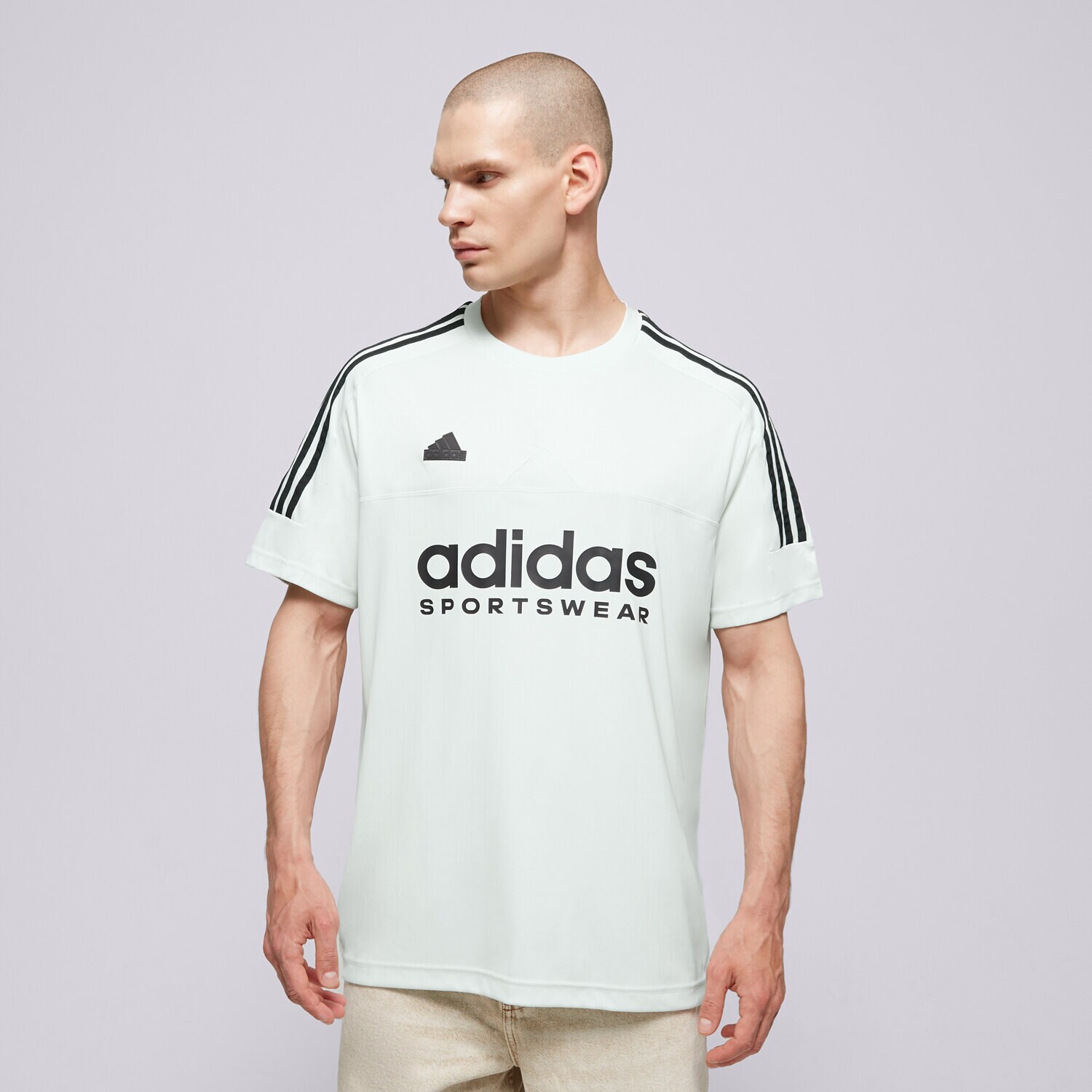 Koszulka, t-shirt sportowy męski ADIDAS T-SHIRT M TIRO TEE Q1 IS1502 BIAŁY