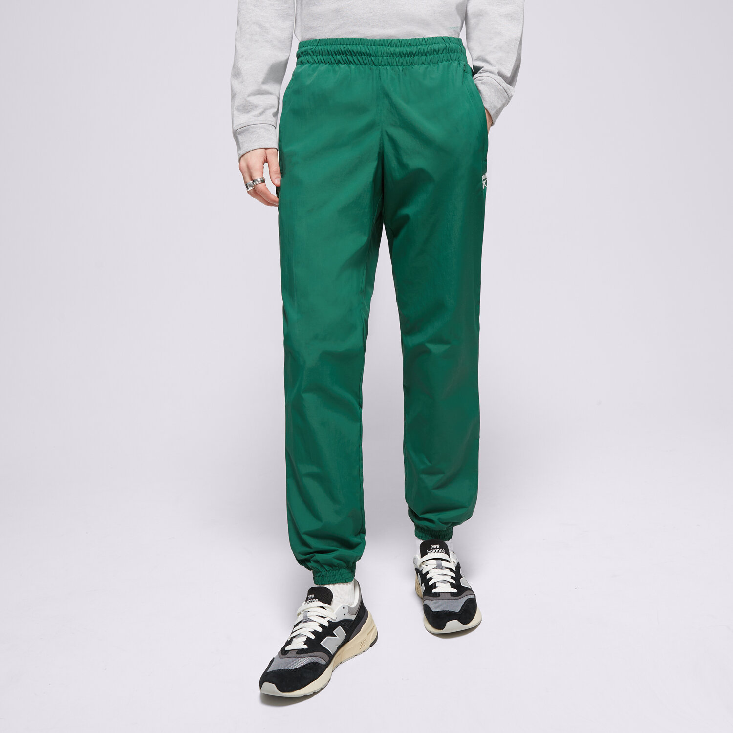 Spodnie sportowe męskie REEBOK SPODNIE CL F FR TRACKPANT 100075947 ZIELONY