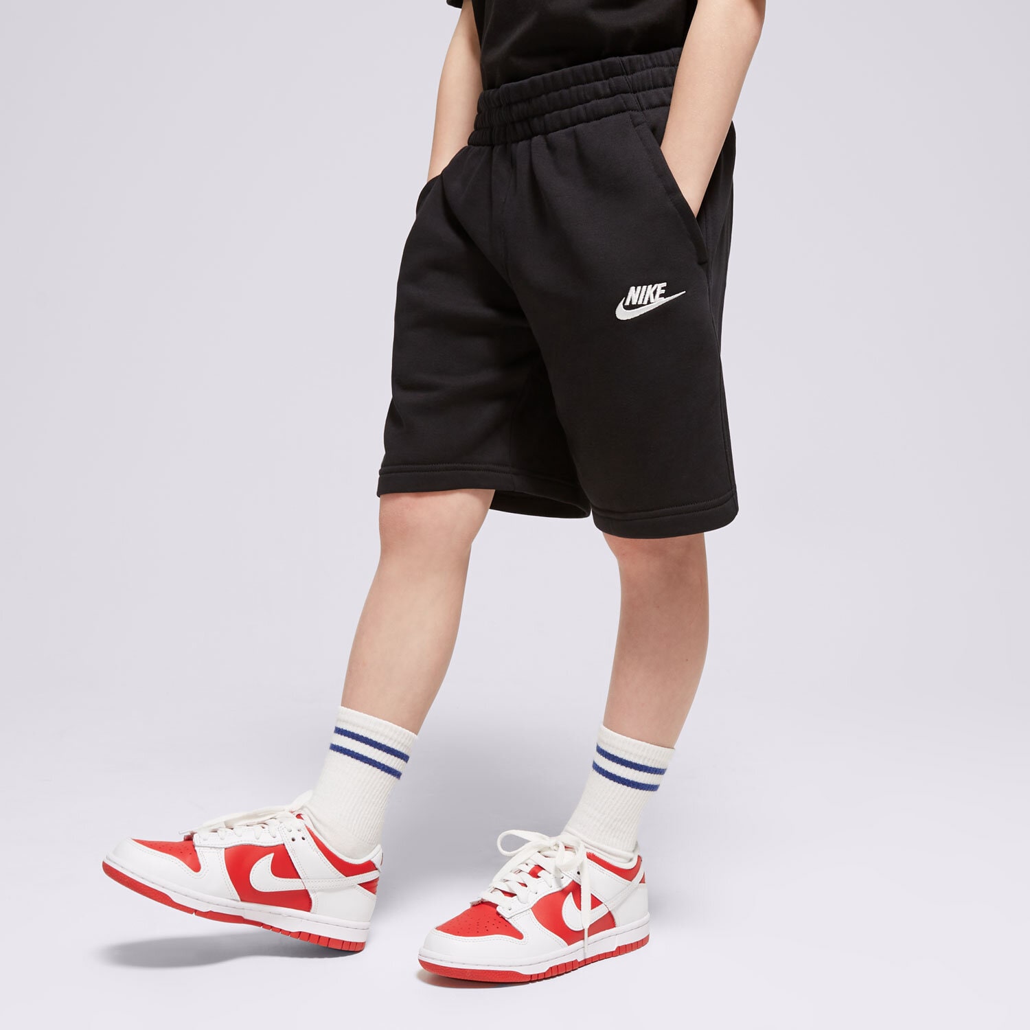 NIKE SZORTY SPORTSWEAR CLUB FLEECE BOY FD3015-010 CZARNY