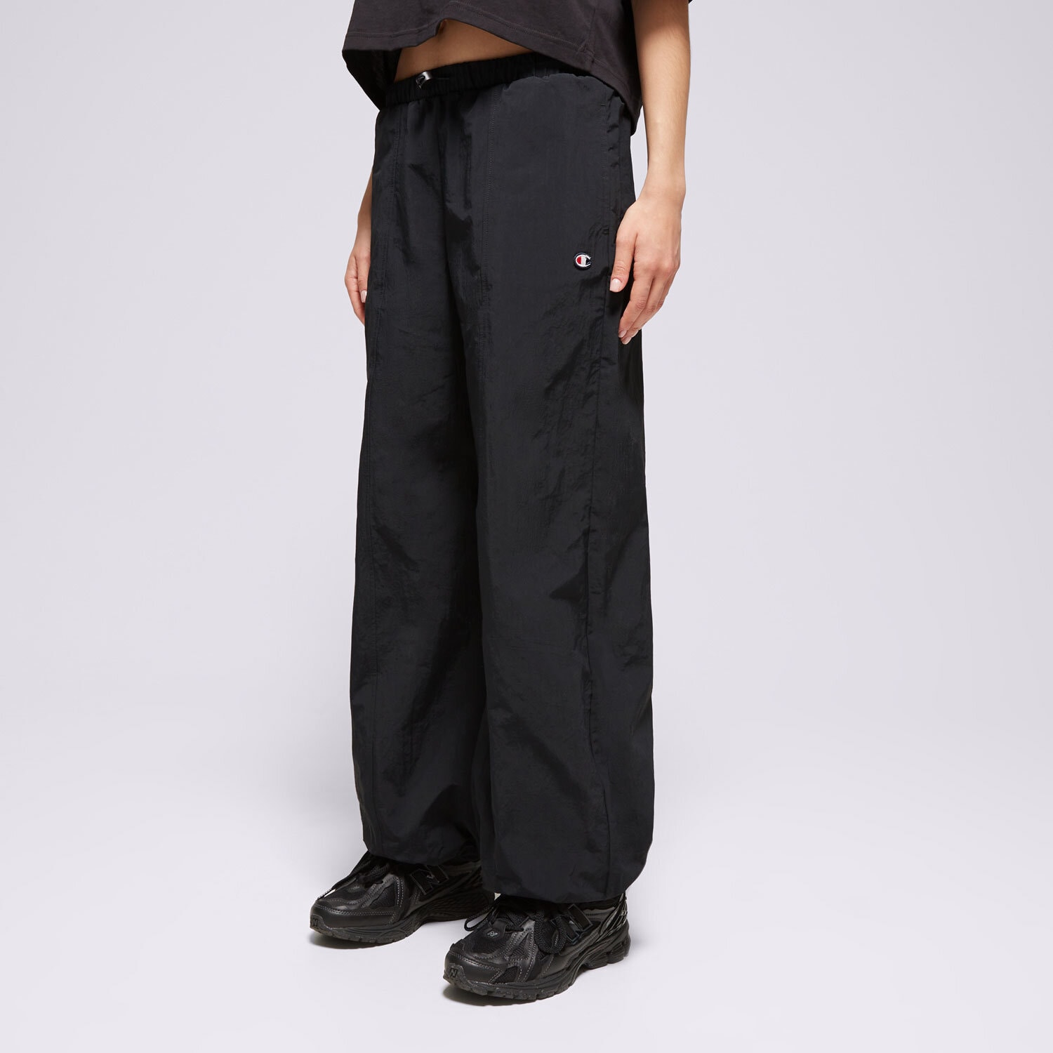 Spodnie sportowe damskie CHAMPION SPODNIE ELASTIC CUFF 117343KK001 CZARNY