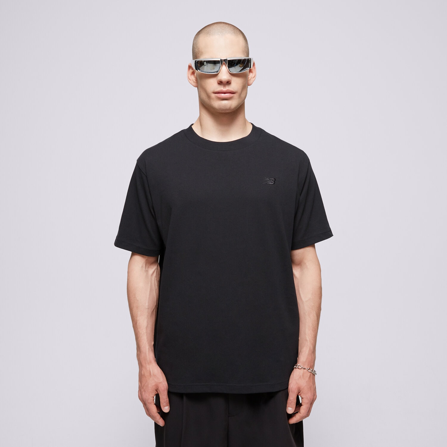 Koszulka, t-shirt sportowy męski NEW BALANCE T-SHIRT ATHLETICS JERSEY TEE MT41533BK CZARNY