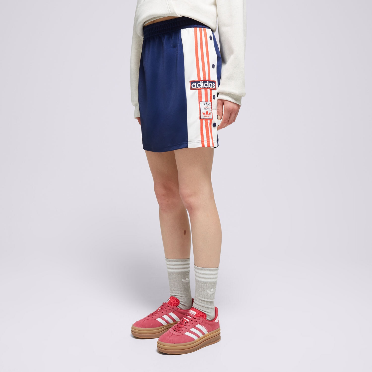 Modna sukienka sportowa ADIDAS SPÓDNICZKA ADIBRK SKIRT IU2469 GRANATOWY