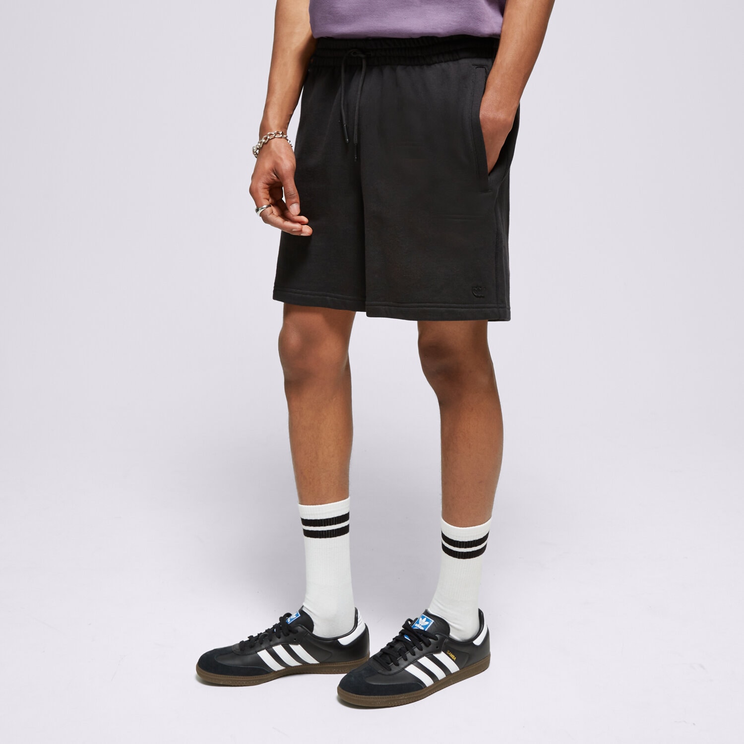 Krótkie spodenki, szorty męskie ADIDAS SZORTY P ESS SHORT FT IB2014 CZARNY