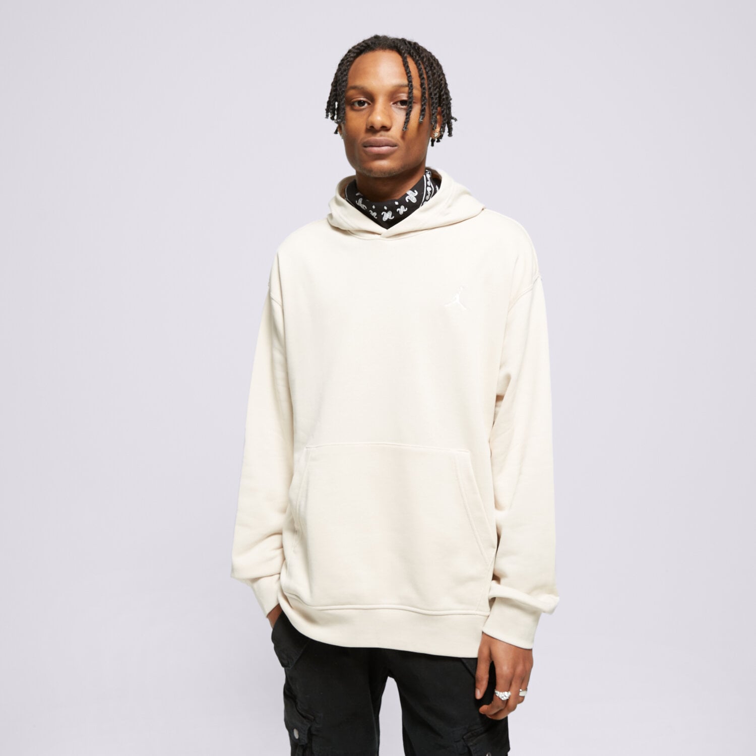 Bluza męska BLUZA Z KAPTUREM M JORDAN ESS FLC PO LB FQ3678-203 BEŻOWY