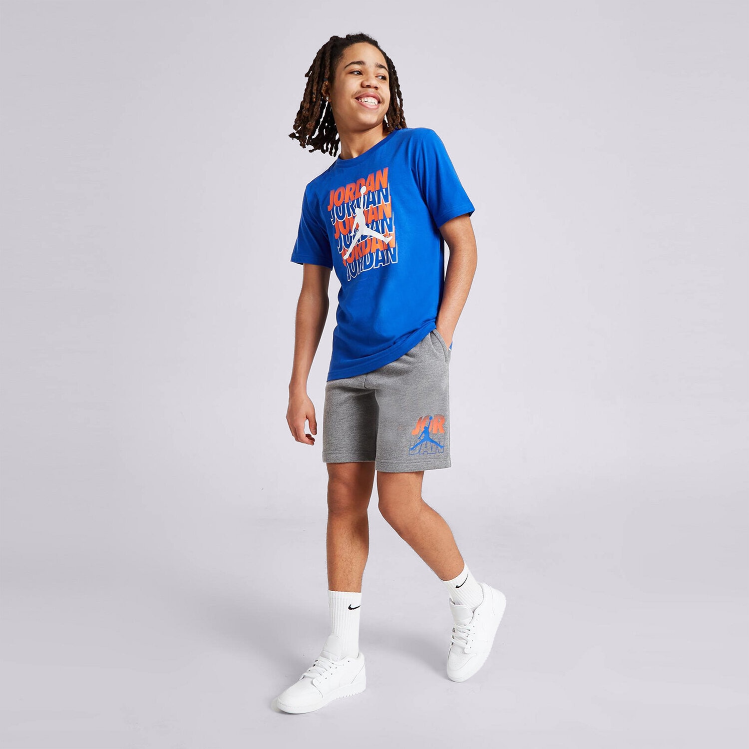 JORDAN SZORTY RPT FADE SHORT GRY 95C378-GEH CZARNY