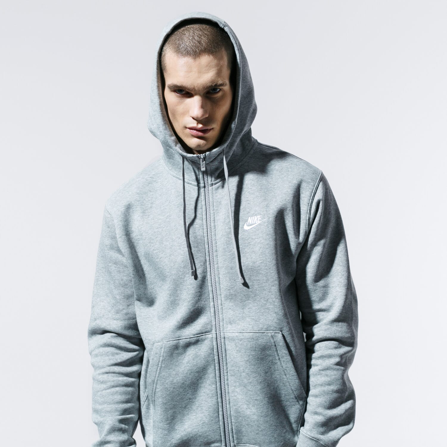 Bluza męska NIKE BLUZA ROZPINANA SPORTSWEAR CLUB FLEECE BV2645-063 SZARY