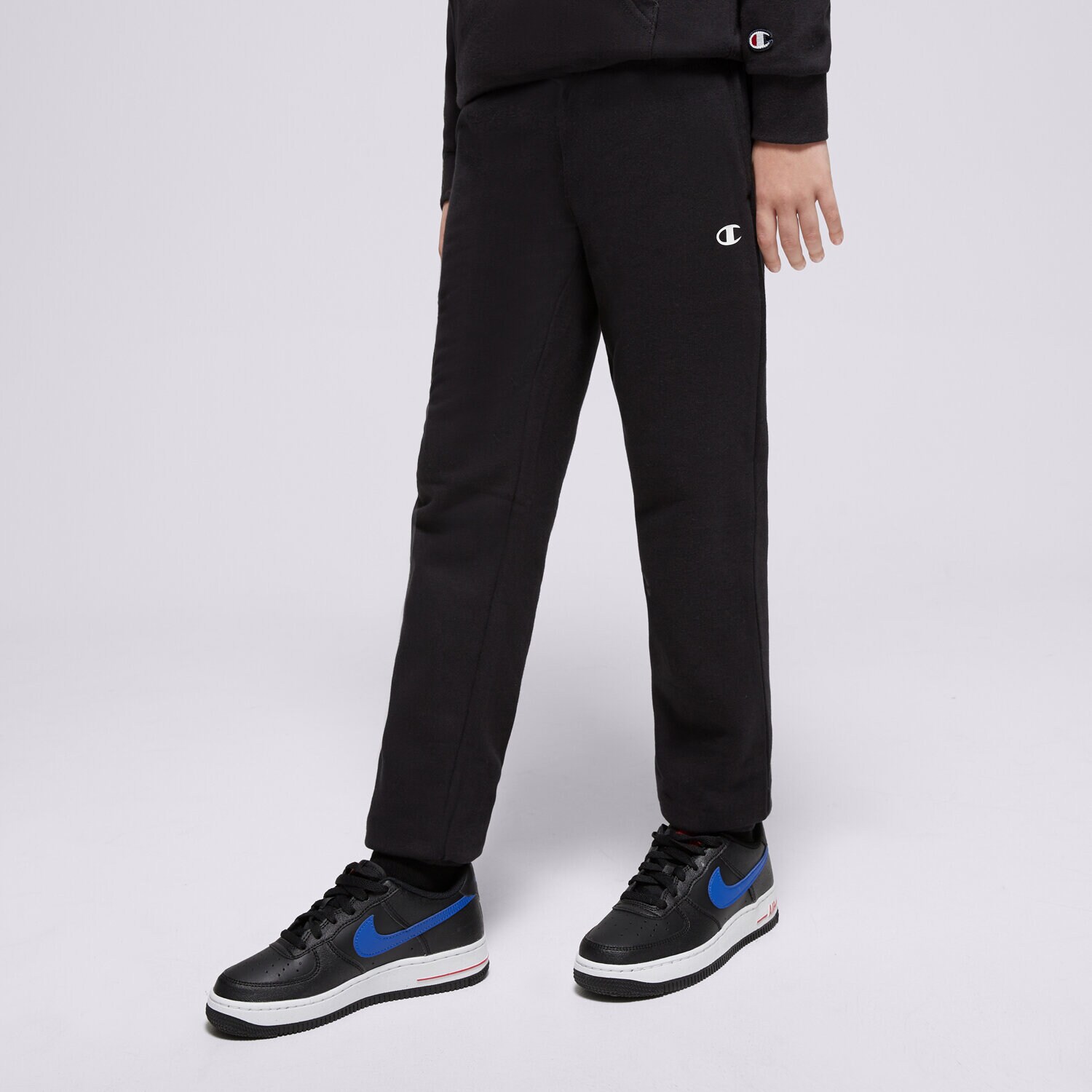Sportowe spodnie dziecięce CHAMPION SPODNIE RIB CUFF PANTS B 306835KK001 CZARNY