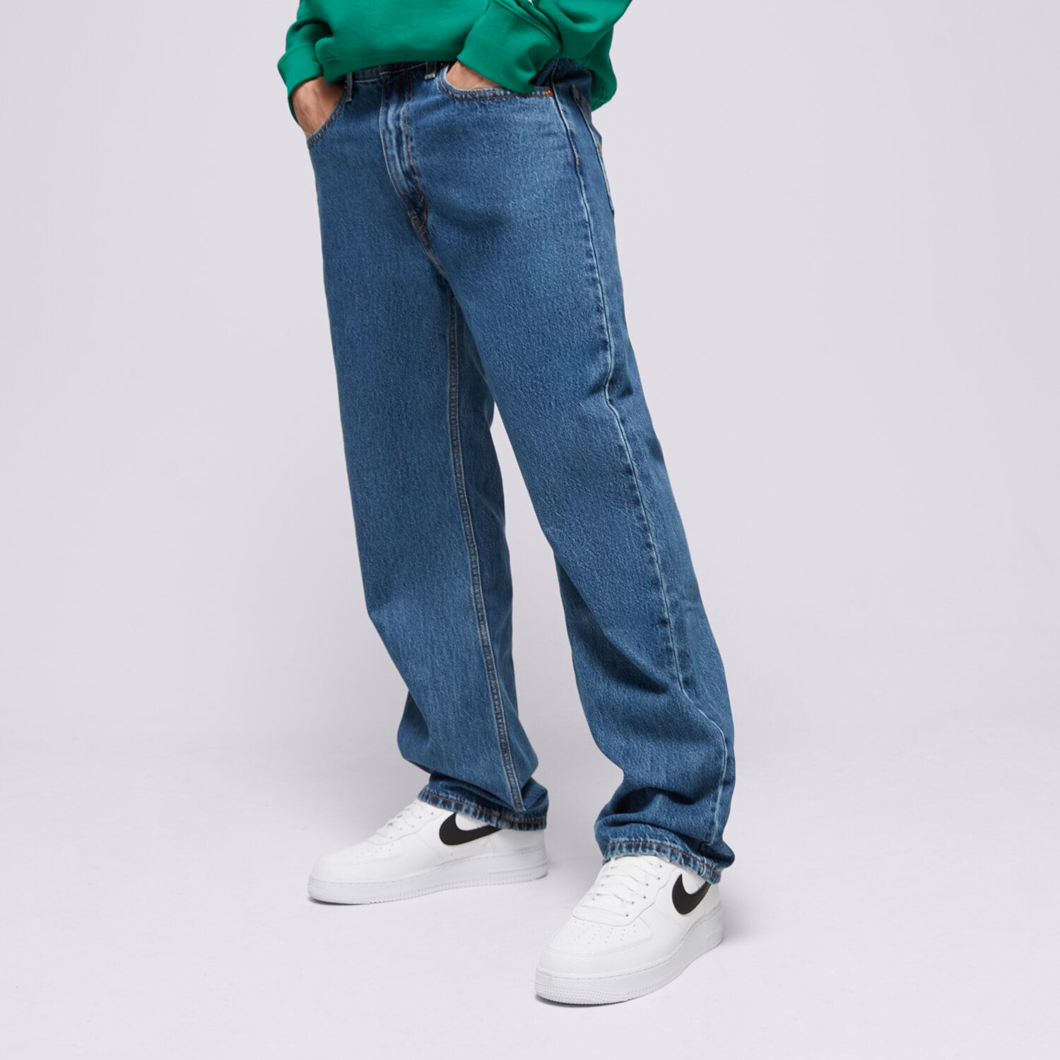 Spodnie sportowe męskie LEVI'S SPODNIE 565 97 LOOSE STRAIGHT MED INDIGO A7221-0000 NIEBIESKI