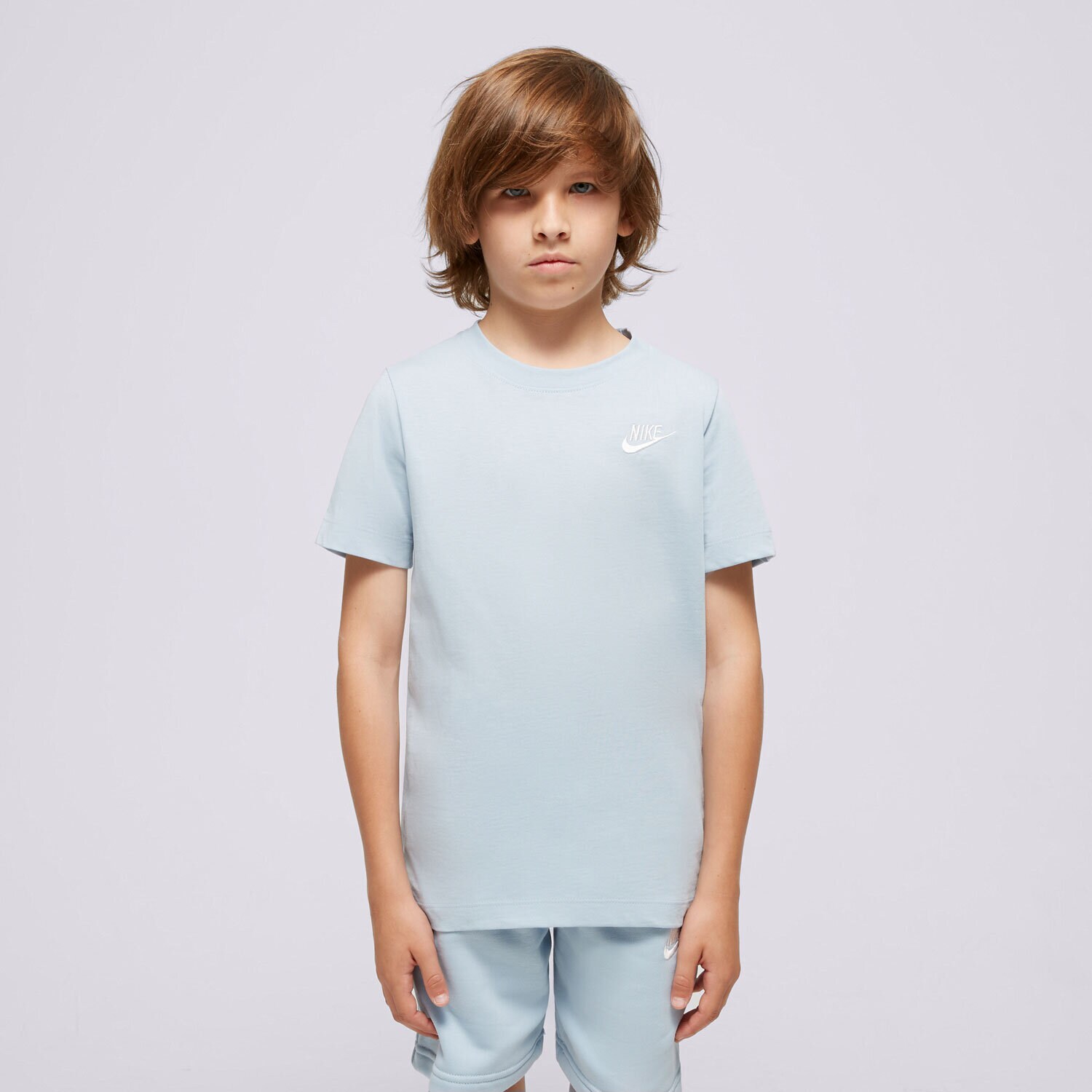 Koszulka, t-shirt dla dzieci NIKE T-SHIRT K NSW TEE EMB FUTURA B AR5254-440 NIEBIESKI