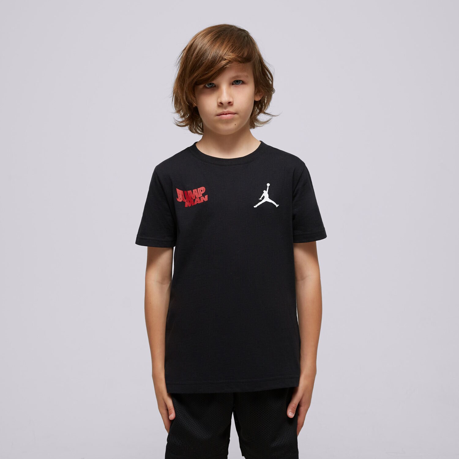 Koszulka, t-shirt dla dzieci JORDAN T-SHIRT JDB WAVY MOTION JUMPMAN BOY 95D120-023 CZARNY