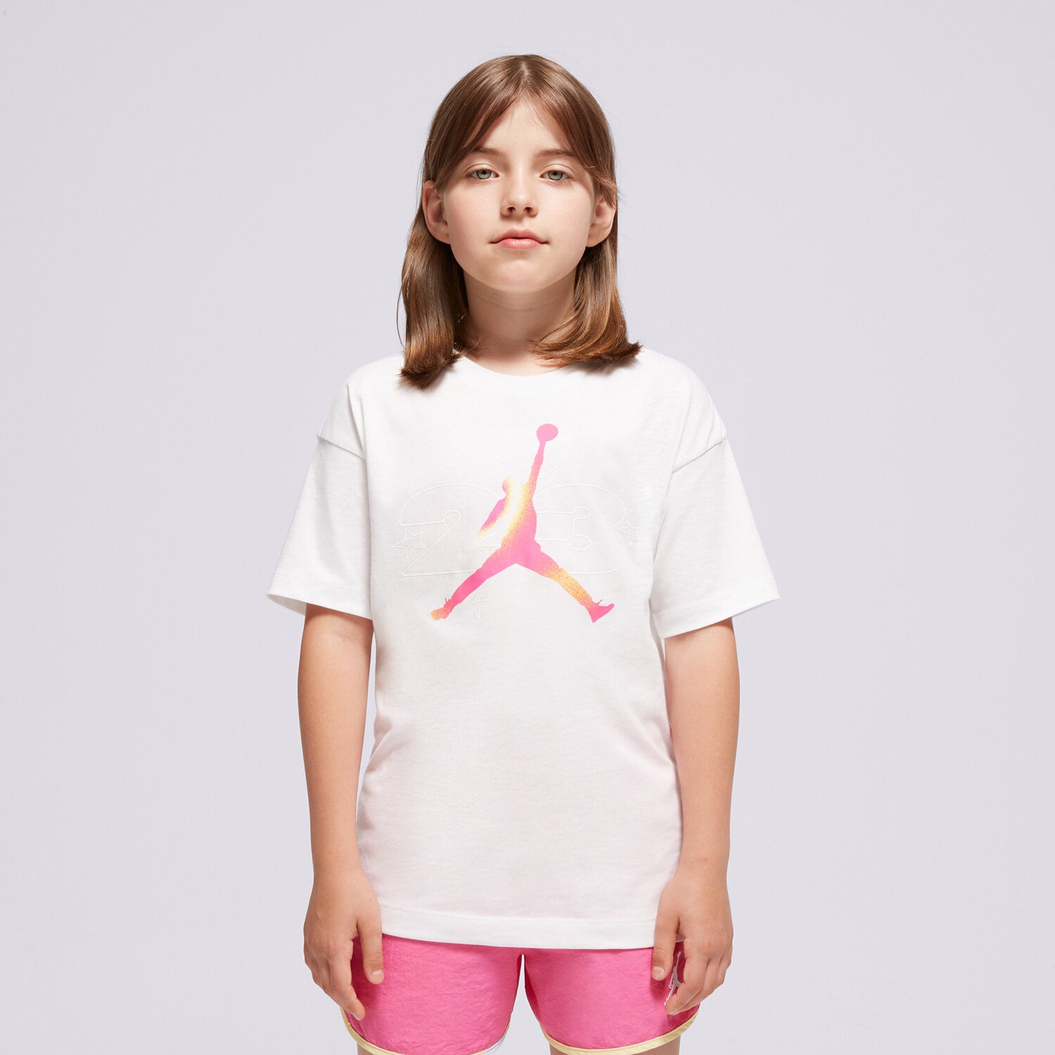 Koszulka, t-shirt dla dzieci JORDAN T-SHIRT JDG 23 LEMONADE STAND SS TEE G 45D166-001 BIAŁY