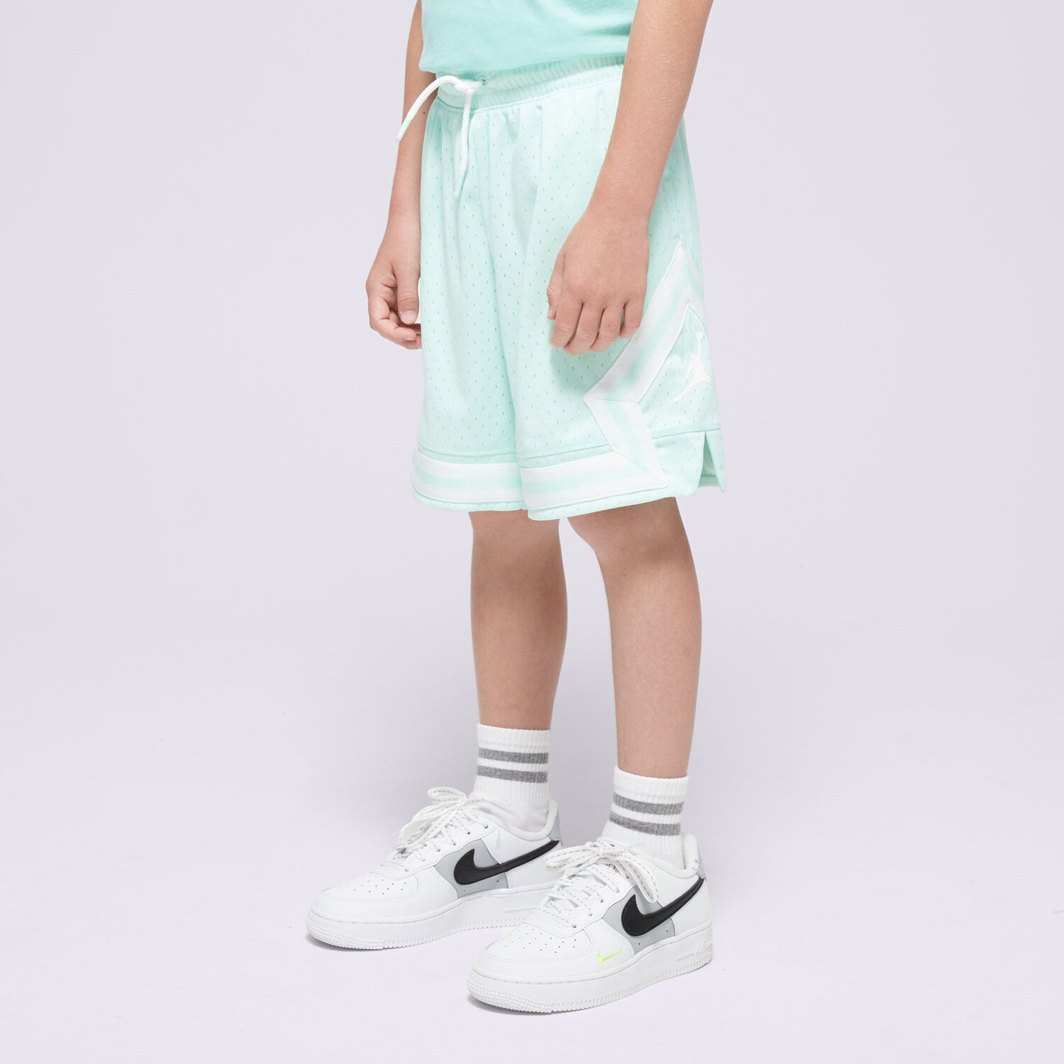 JORDAN SZORTY JDN AIR DIAMOND SHORT BOY 95B136-E6D turkusowy