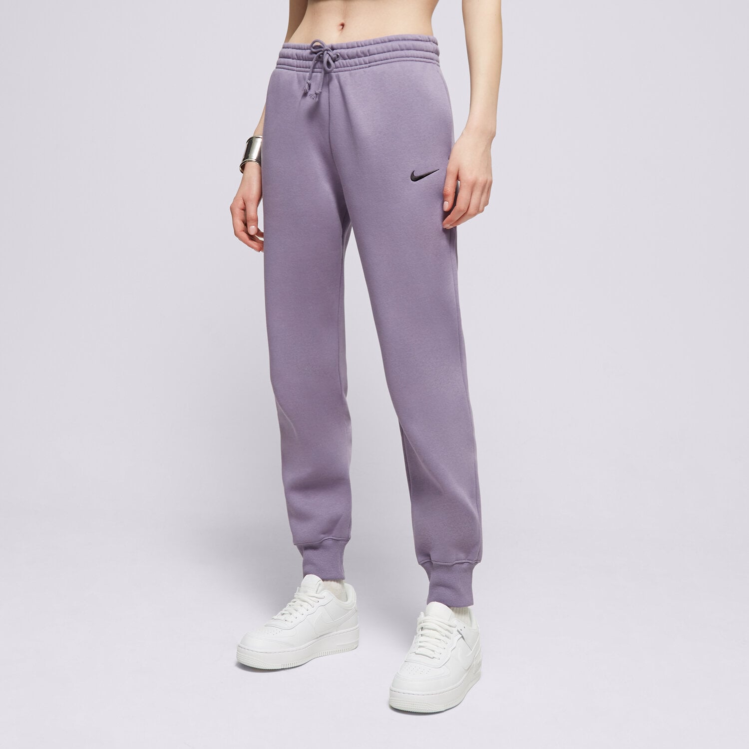 Spodnie sportowe damskie NIKE SPODNIE W NSW PHNX FLC MR PANT STD FZ7626-509 FIOLETOWY