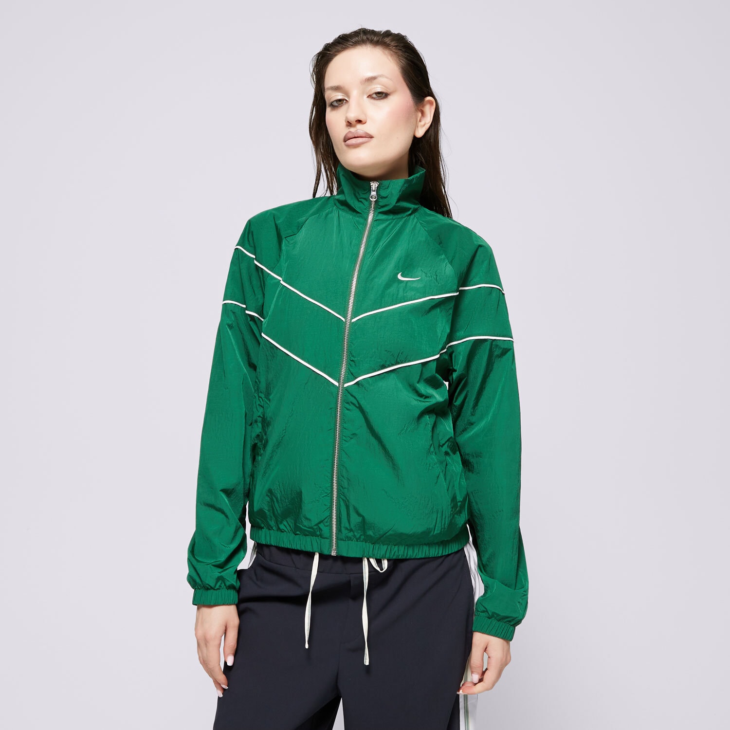 Bluza damska NIKE BLUZA W NSW NK WR WVN UV FZ JKT FV6304-300 ZIELONY