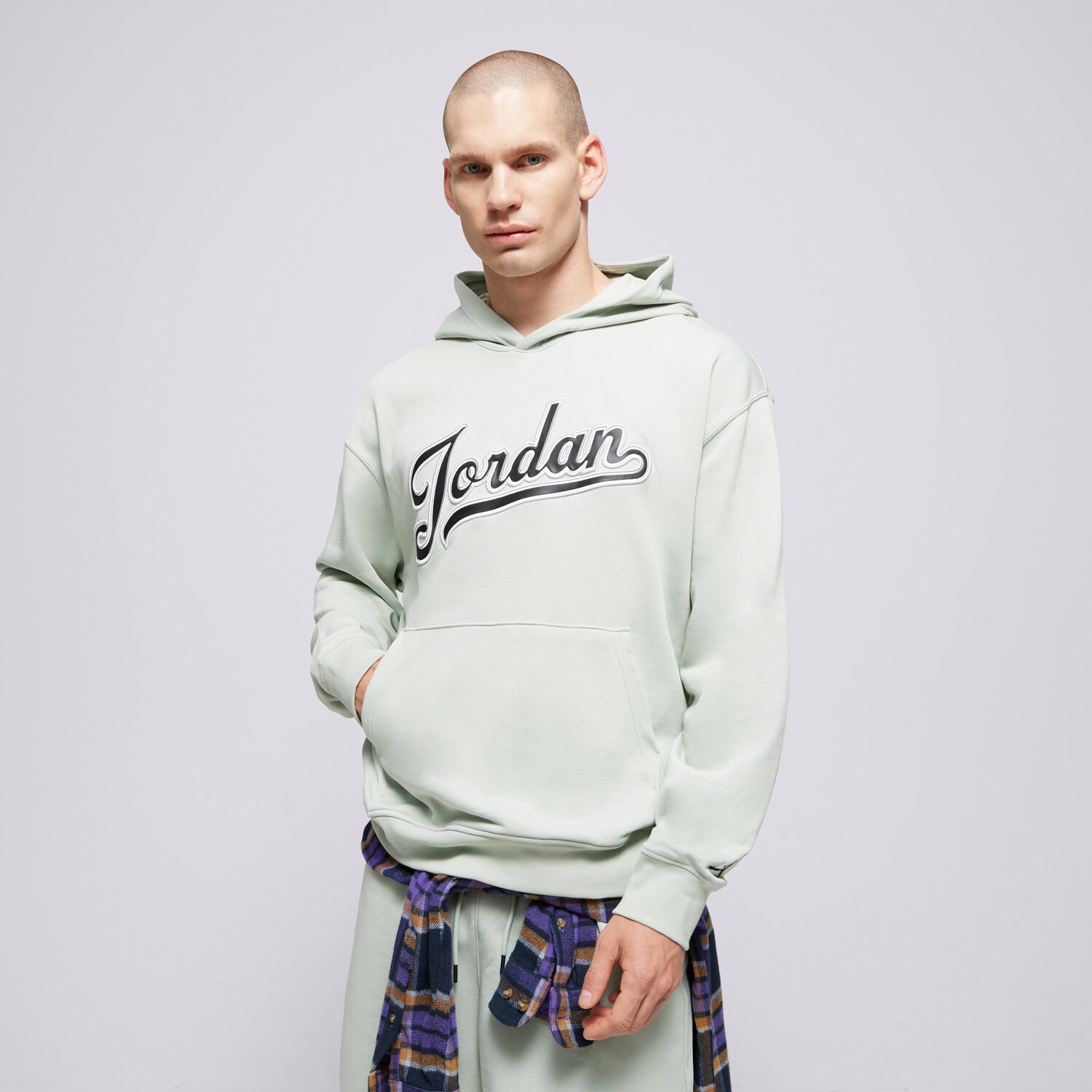 Bluza męska JORDAN BLUZA Z KAPTUREM M J FLT MVP FLC PO 2 FN4613-005 turkusowy