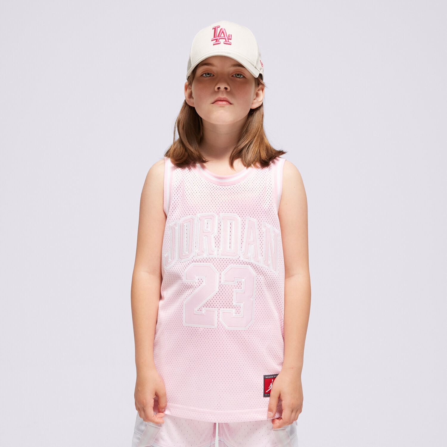 Koszulka, t-shirt dla dzieci JORDAN TANK JDN JORDAN 23 JERSEY GIRL 45A773-A9Y RÓŻOWY
