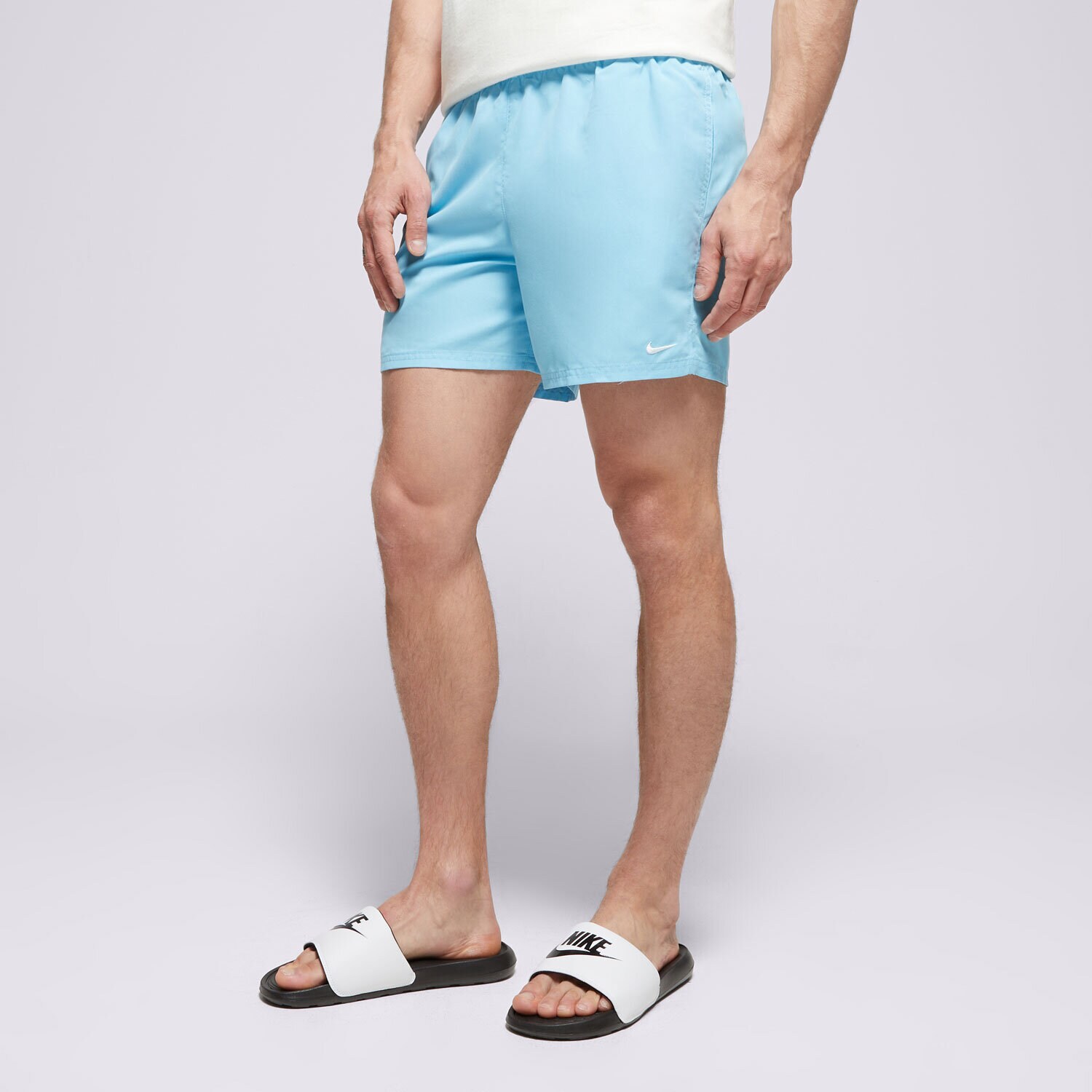 Krótkie spodenki, szorty męskie NIKE SWIM SZORTY NIKE ESSENTIAL 5" SHORTS NESSA560-486 turkusowy