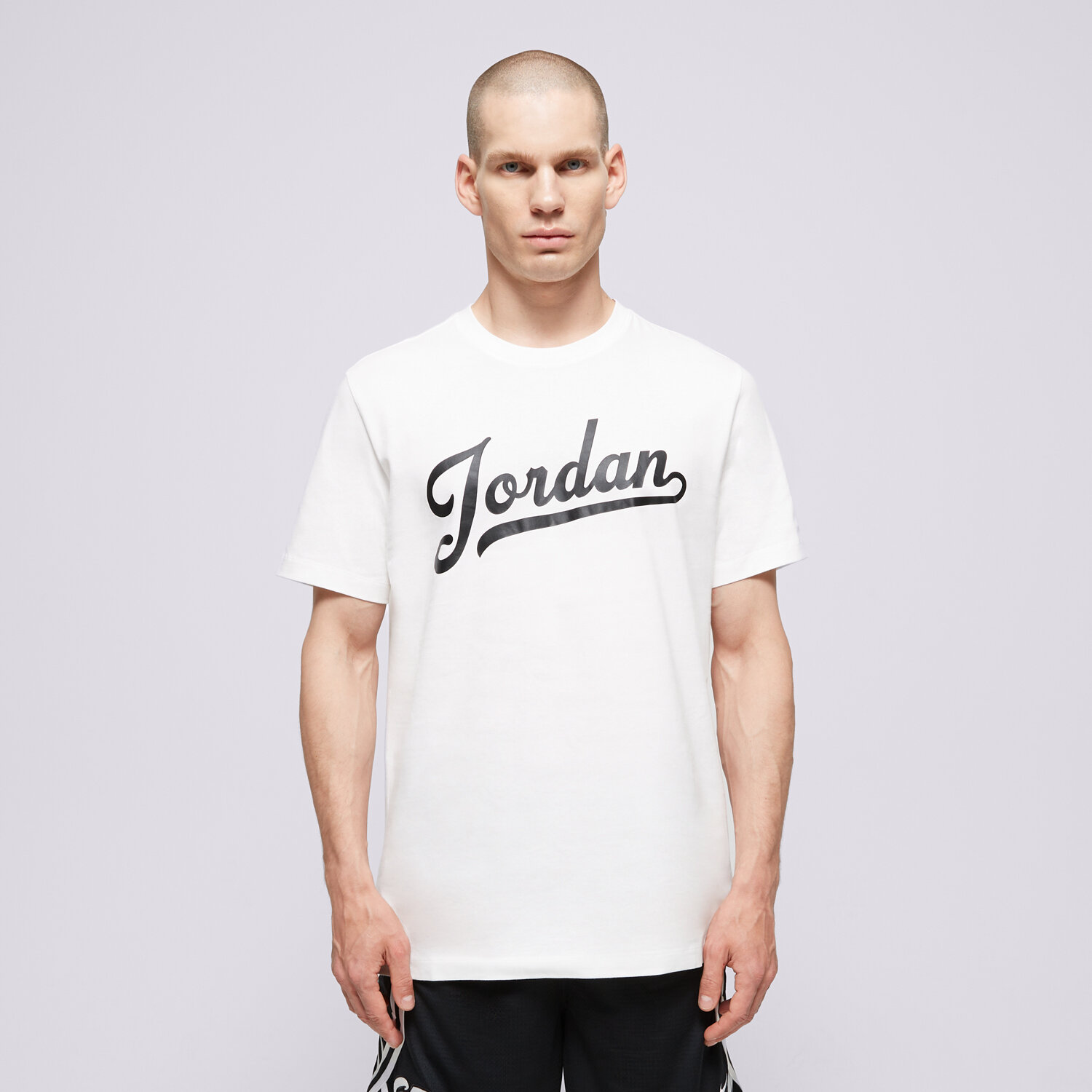 Koszulka, t-shirt sportowy męski JORDAN T-SHIRT M J FLT MVP WM SS CREW FN5958-100 BIAŁY