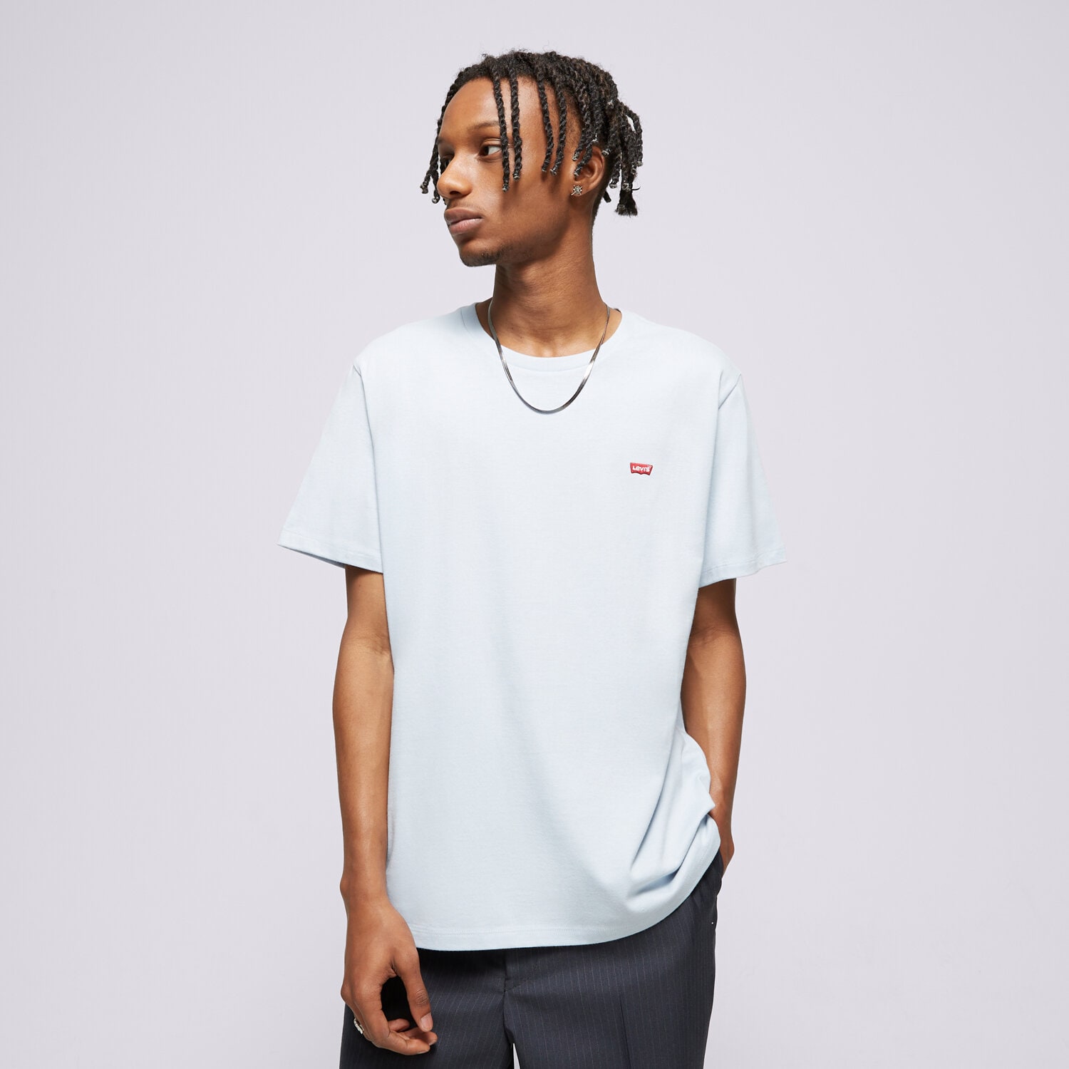 Koszulka, t-shirt sportowy męski LEVI'S T-SHIRT SS ORIGINAL HM TEE BLUES 56605-0206 NIEBIESKI