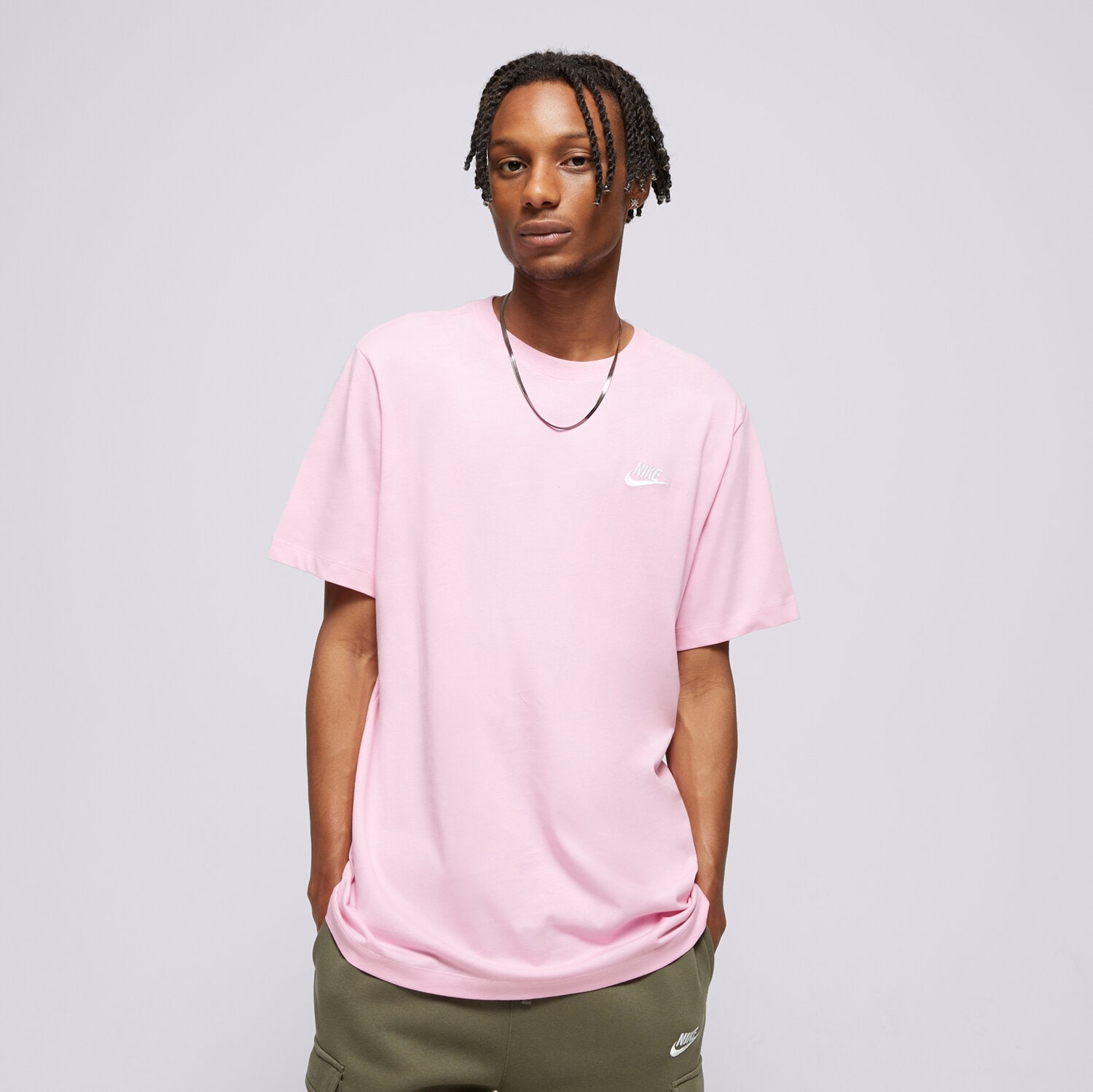 Koszulka, t-shirt sportowy męski NIKE T-SHIRT CORE TEE PINK TEE AR4997-622 RÓŻOWY