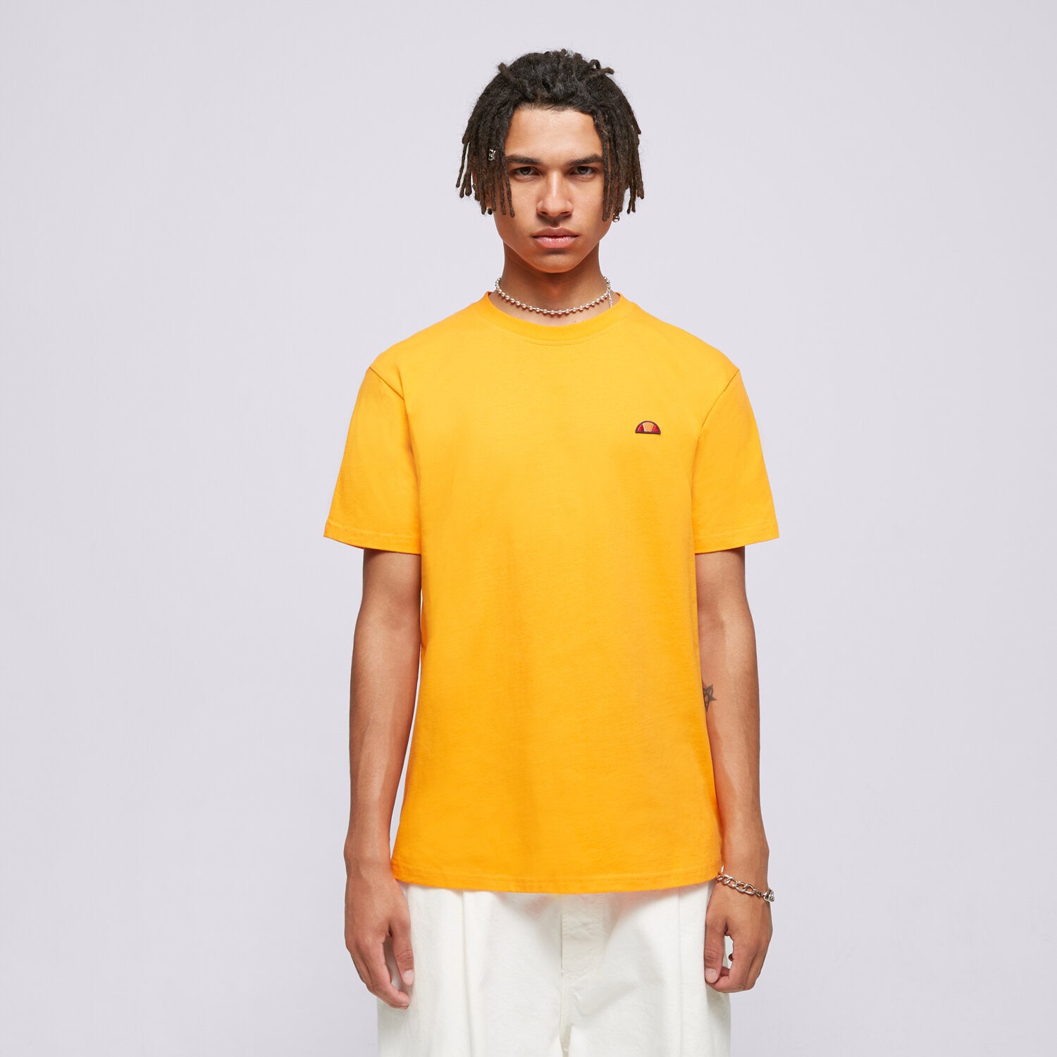 Koszulka, t-shirt sportowy męski ELLESSE T-SHIRT AZZINA ORANGE SMG19603704 POMARAŃCZOWY