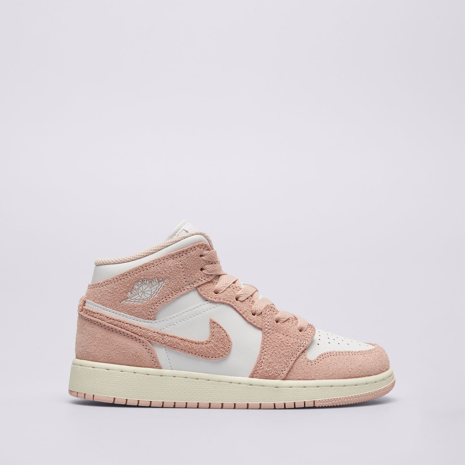 Buty sneakersy dla dzieci AIR JORDAN 1 MID FN7432-161 BIAŁY
