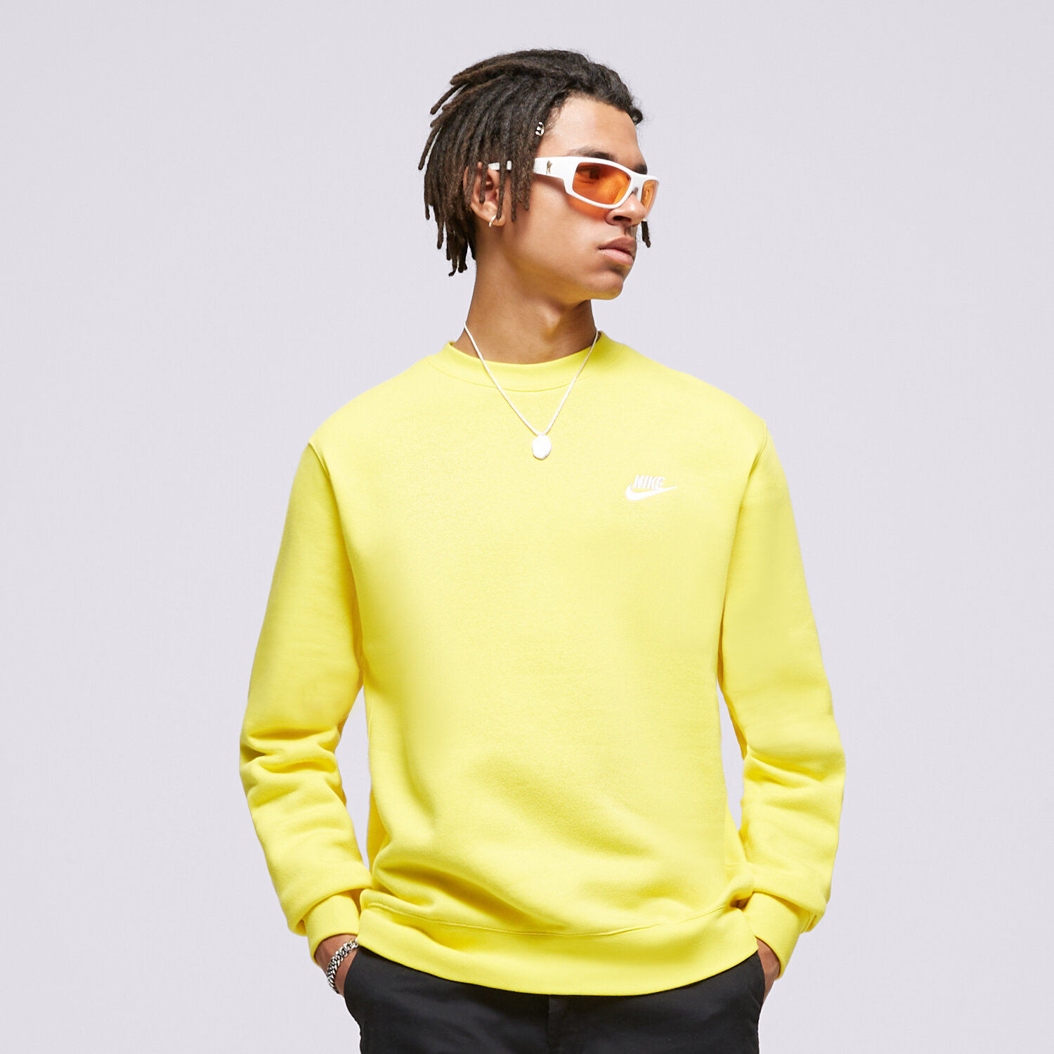 Bluza męska NIKE BLUZA SPORTSWEAR CLUB FLEECE BV2662-718 ŻÓŁTY