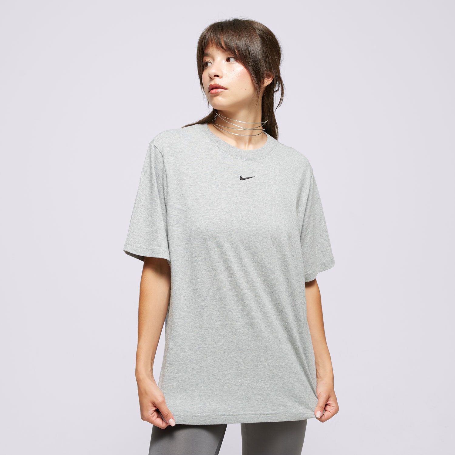 Koszulka, t-shirt damski NIKE T-SHIRT W NSW TEE ESSNTL LBR FD4149-063 SZARY