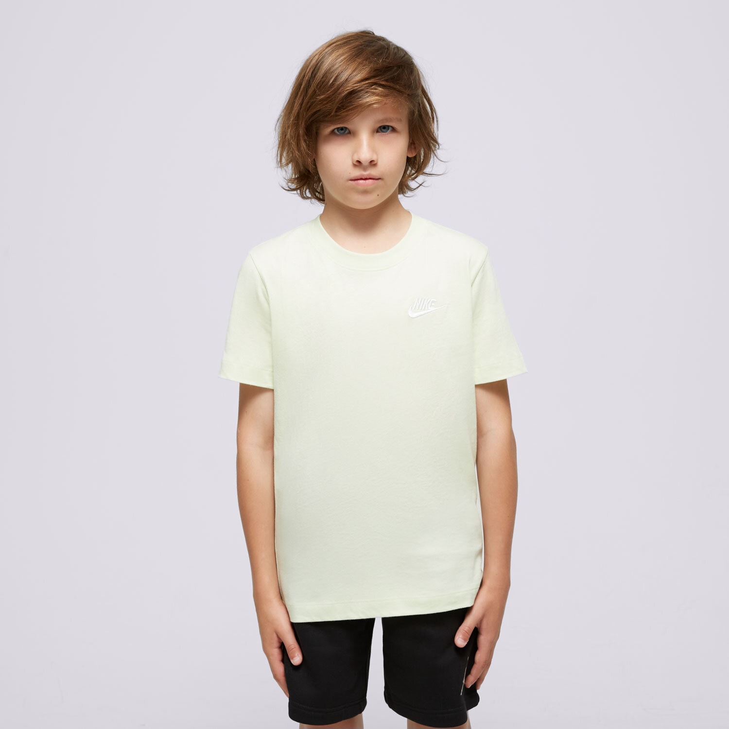 Koszulka, t-shirt dla dzieci NIKE T-SHIRT K NSW TEE EMB FUTURA LBR UNISEX FZ5177-303 Neon żółty