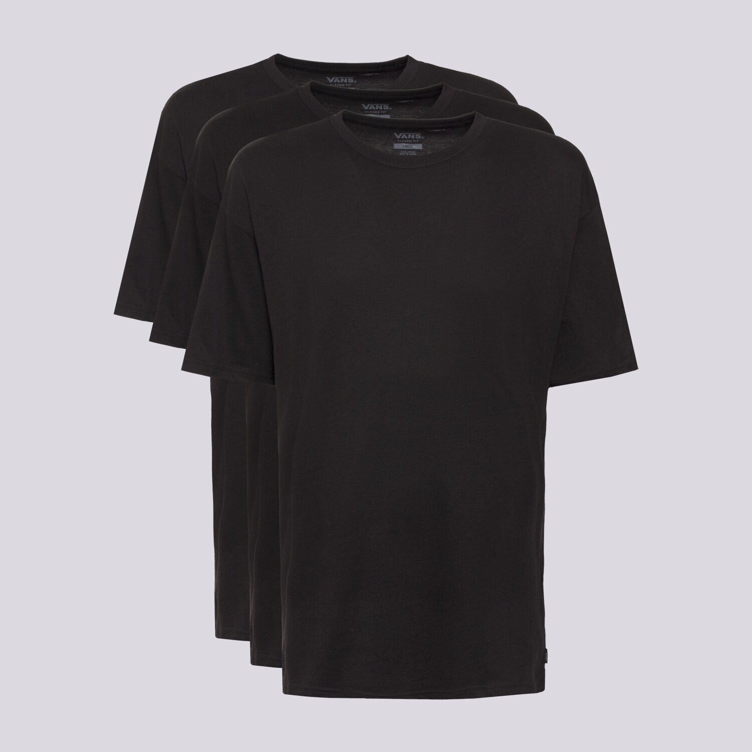 Koszulka, t-shirt sportowy męski VANS T-SHIRT MN VANS BASIC TEE MULTIPACK VN000KHDBLK1 CZARNY