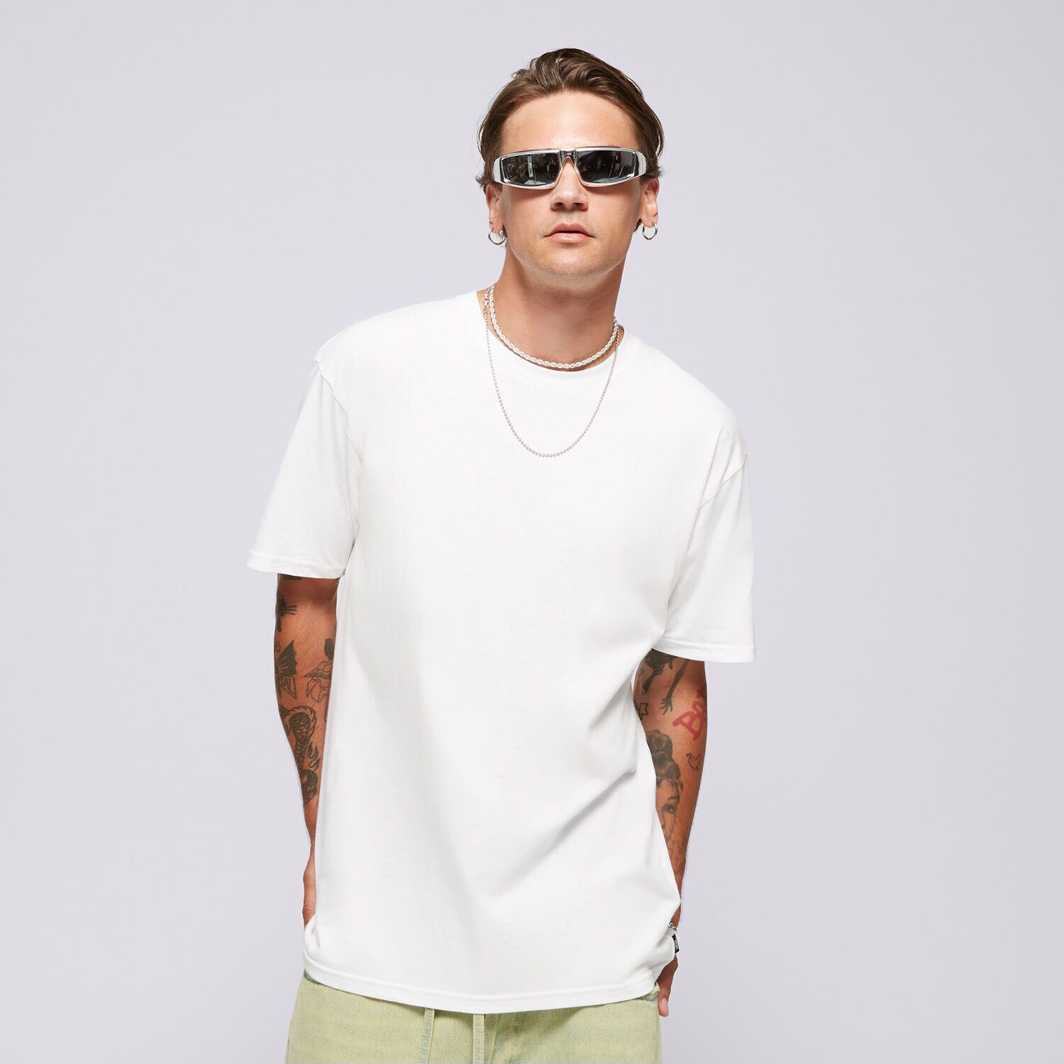 Koszulka, t-shirt sportowy męski VANS T-SHIRT MN VANS BASIC TEE MULTIPACK VN000KHDWHT1 BIAŁY