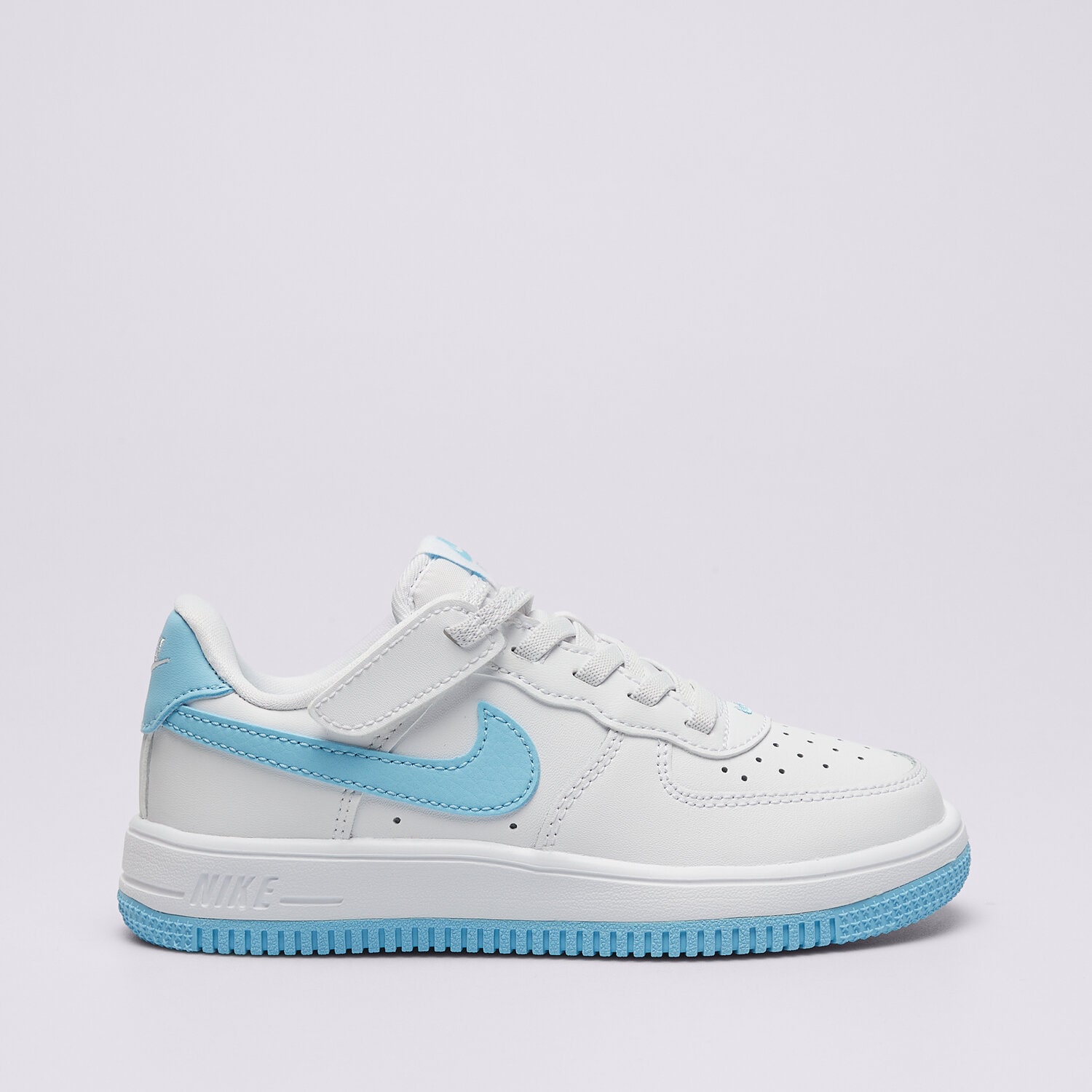 Buty sneakersy dla dzieci NIKE FORCE 1 LOW EASYON FN0237-107 BIAŁY