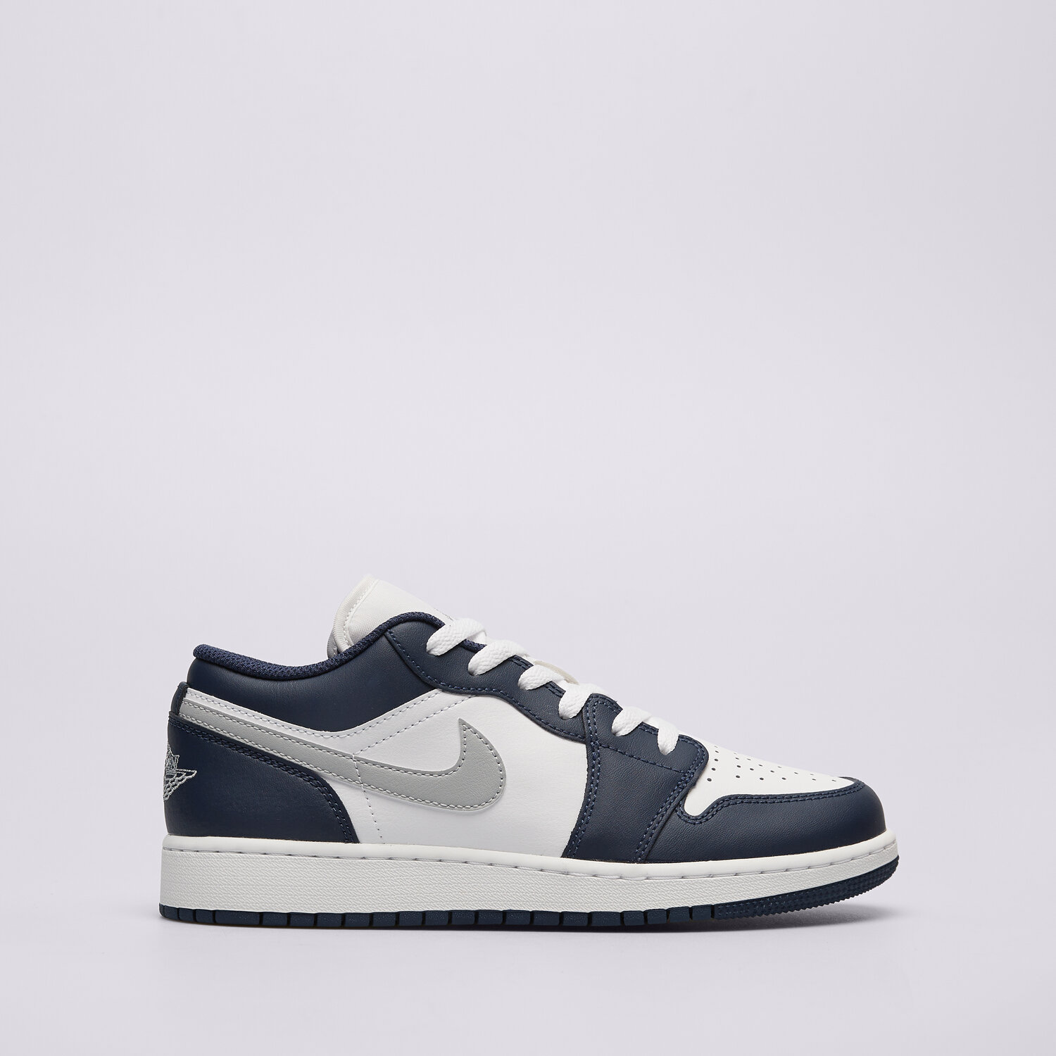Buty sneakersy dla dzieci AIR JORDAN 1 LOW BG 553560-141 GRANATOWY