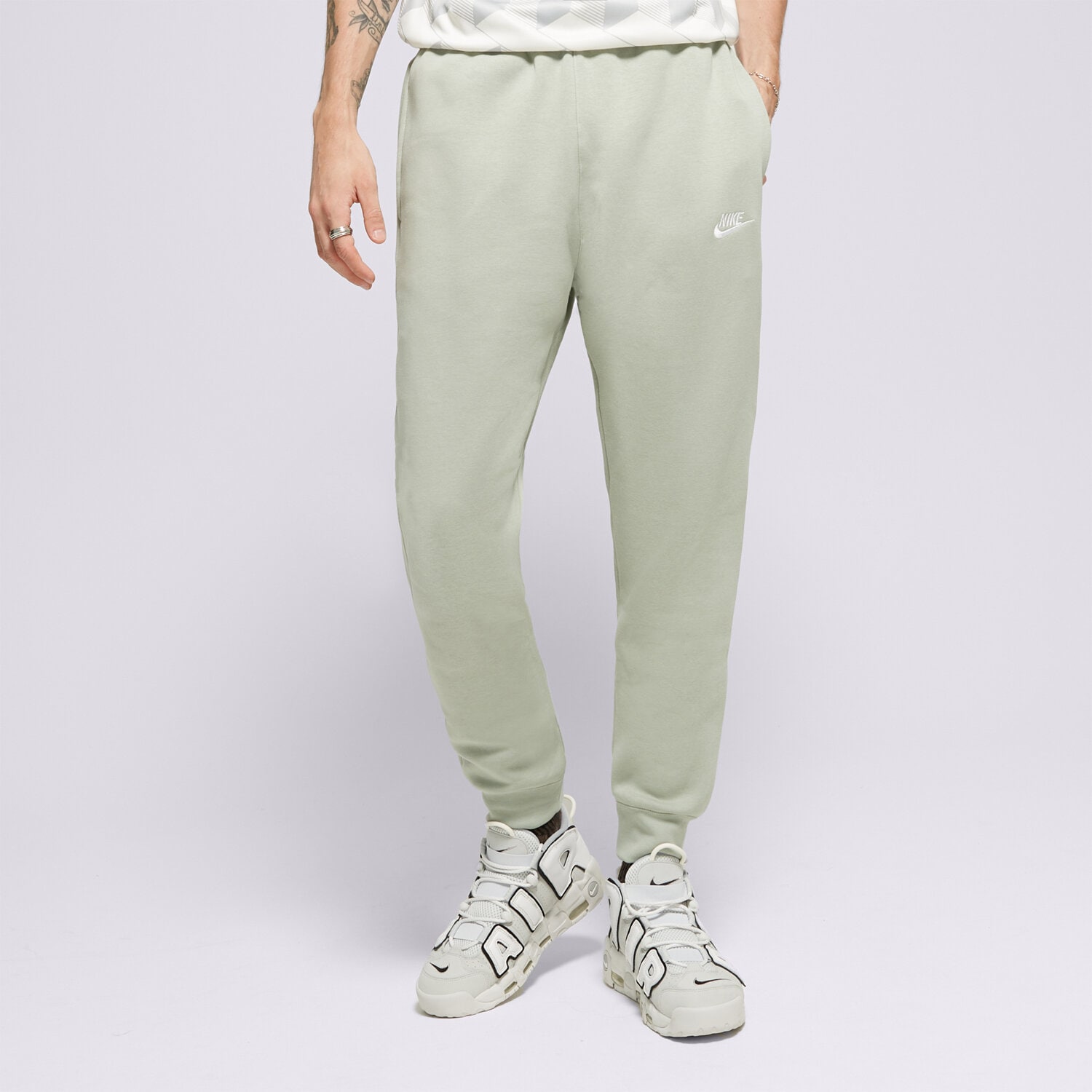 Spodnie sportowe męskie NIKE SPODNIE M NSW CLUB JGGR BB BV2671-371 miętowy
