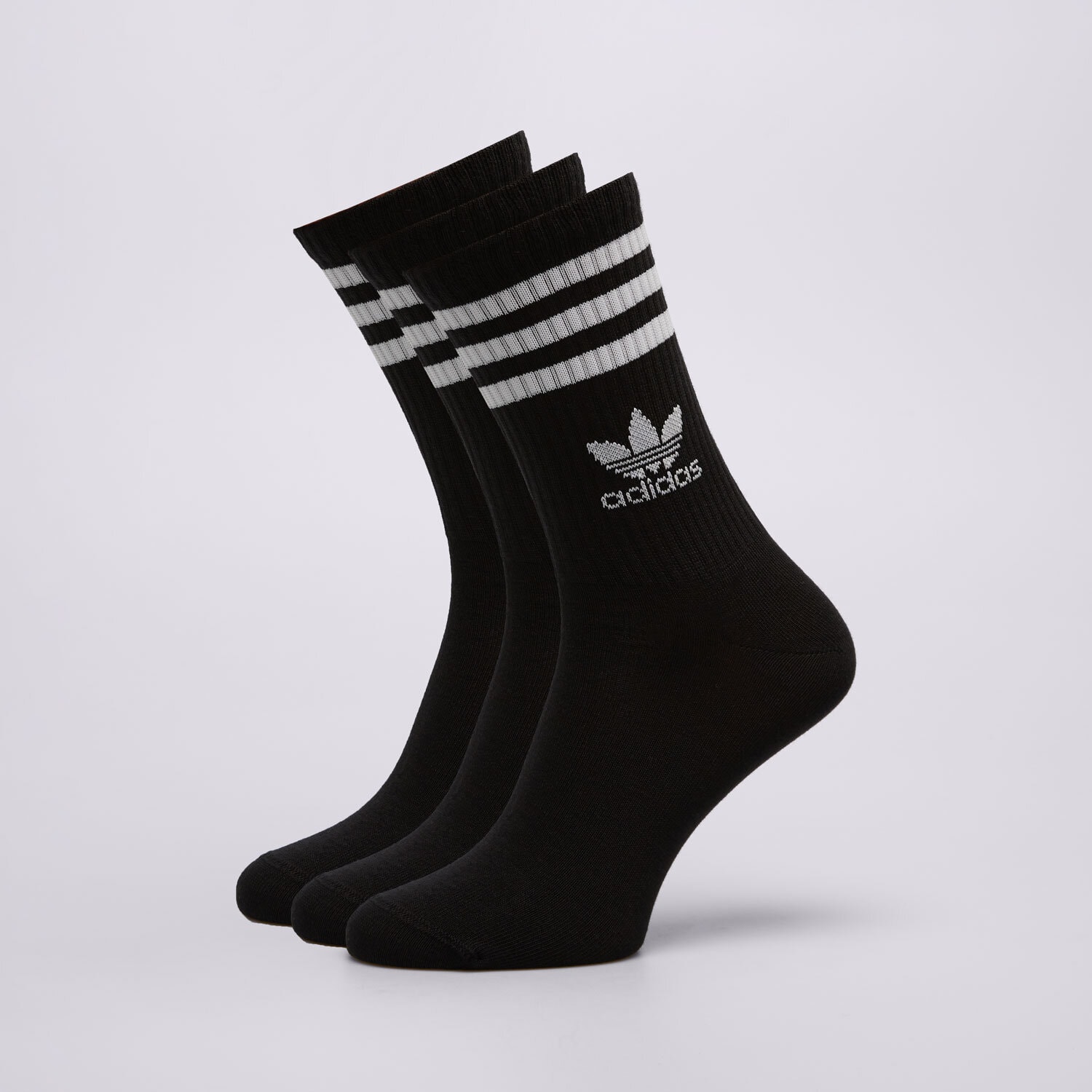 Skarpetki sportowe damskie ADIDAS SKARPETY CREW SOCK 3STR IL5022 CZARNY