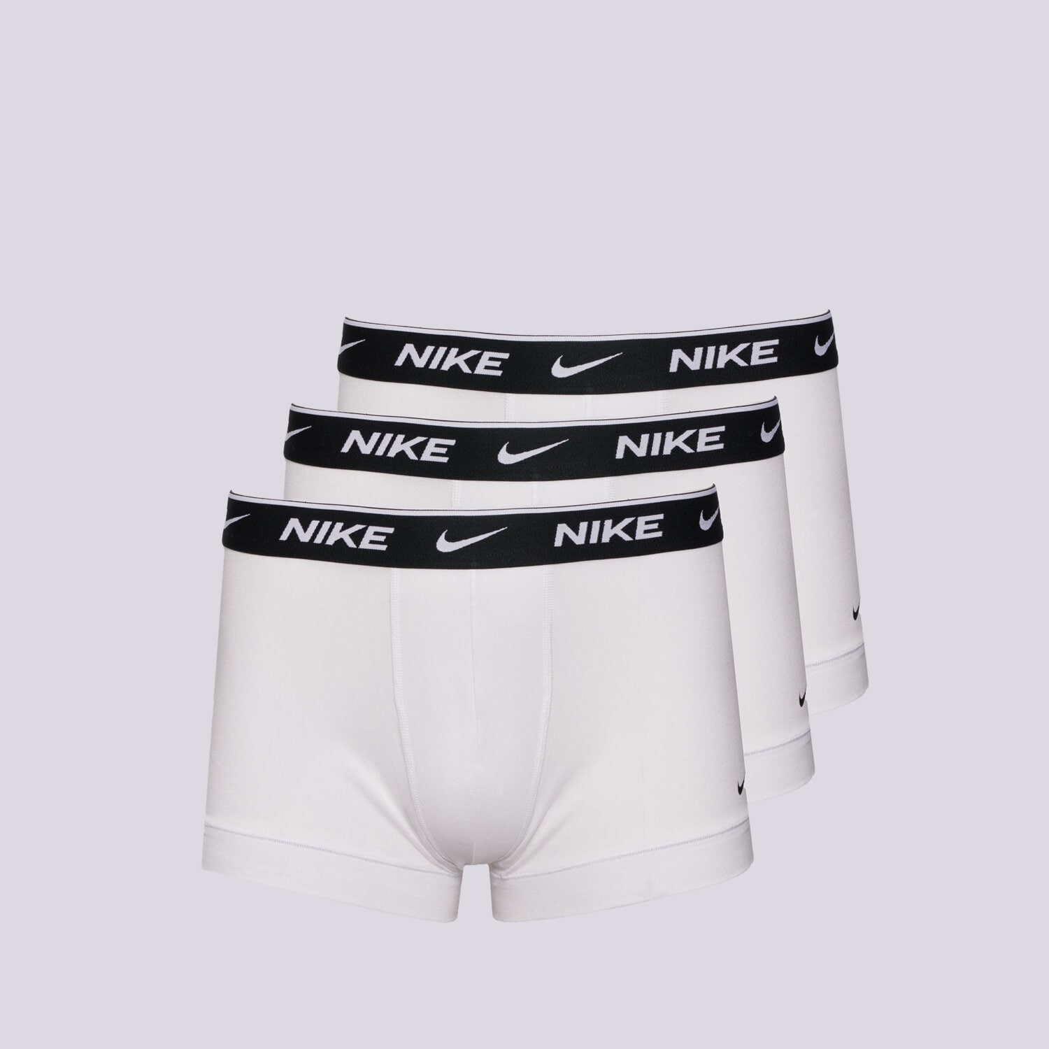 NIKE BOKSERKI NIKE 3 PACK TRUNKS 0000KE1008MED BIAŁY
