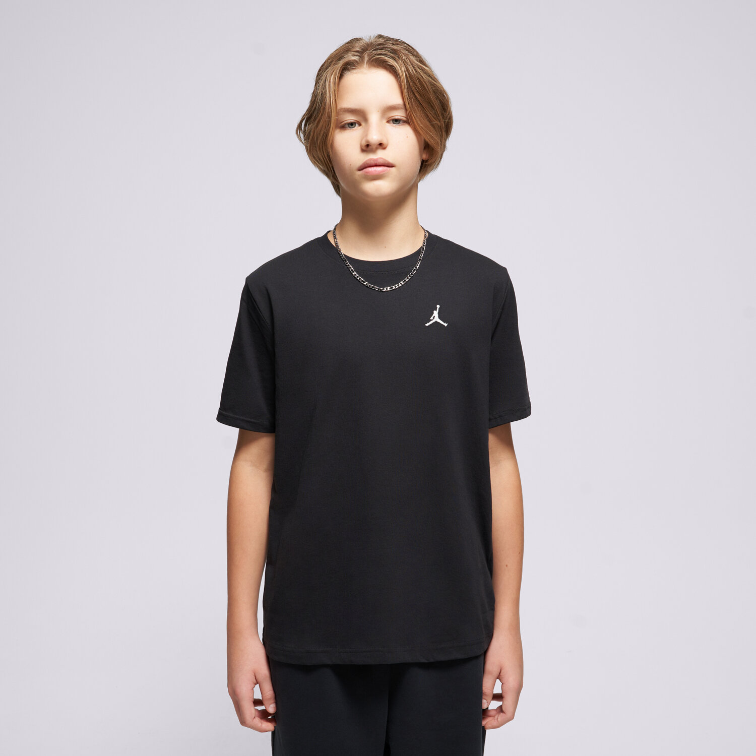 Koszulka, t-shirt dla dzieci JORDAN T-SHIRT JDB JUMPMAN AIR EMB BOY 95D266-023 CZARNY