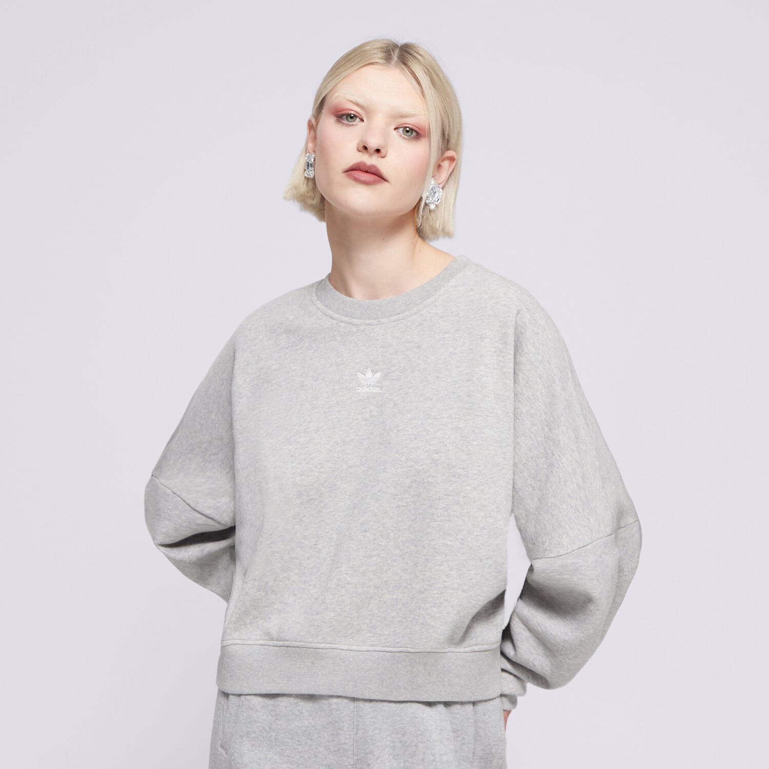 Bluza damska ADIDAS BLUZA ESS CREW FL IY2545 SZARY