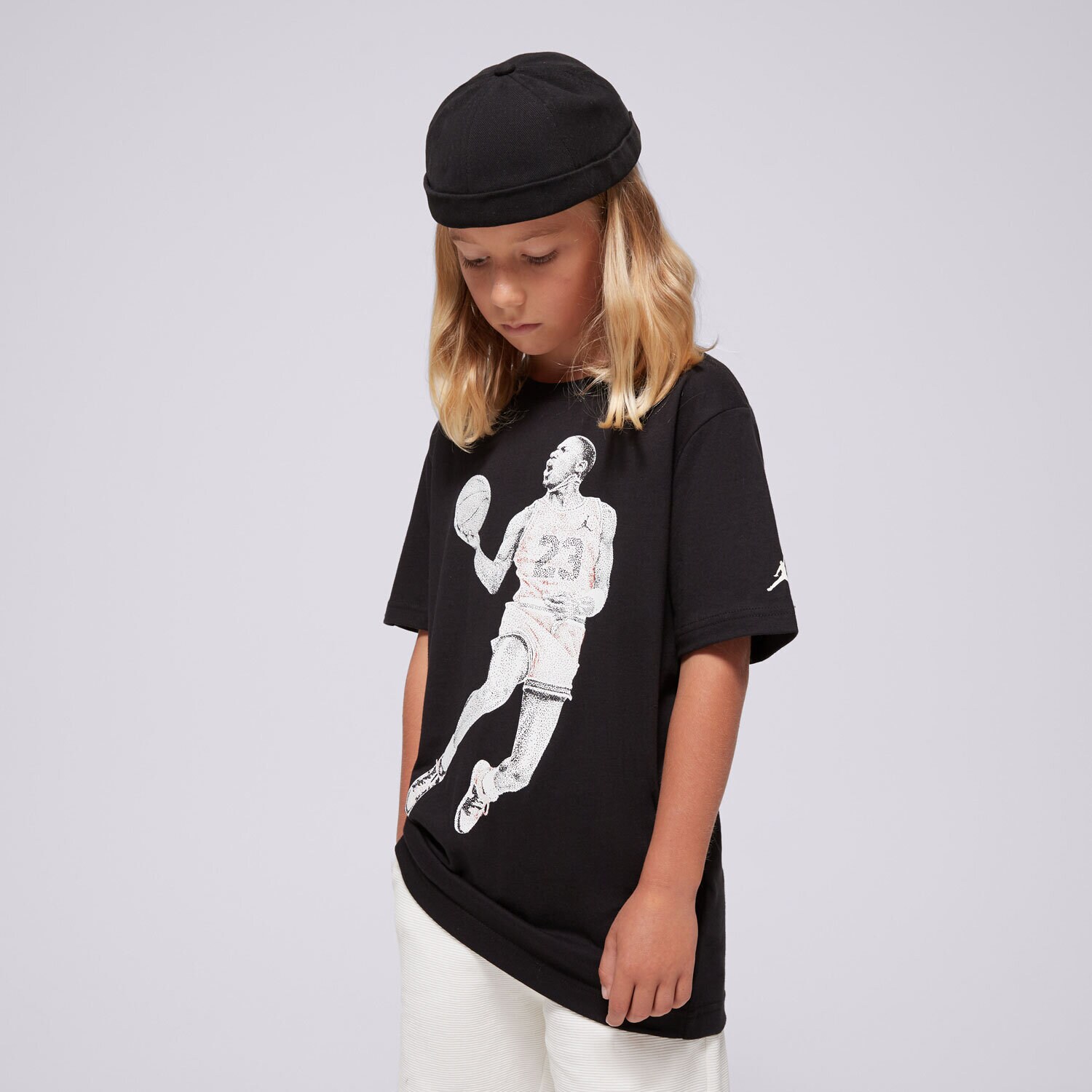 Koszulka, t-shirt dla dzieci JORDAN T-SHIRT JDB AIR JORDAN DOTS SS TEE BOY 95D254-023 CZARNY