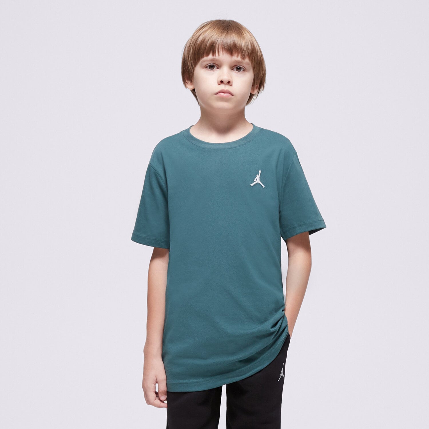 Koszulka, t-shirt dla dzieci JORDAN T-SHIRT JDB JUMPMAN AIR EMB BOY 95D266-EI8 ZIELONY