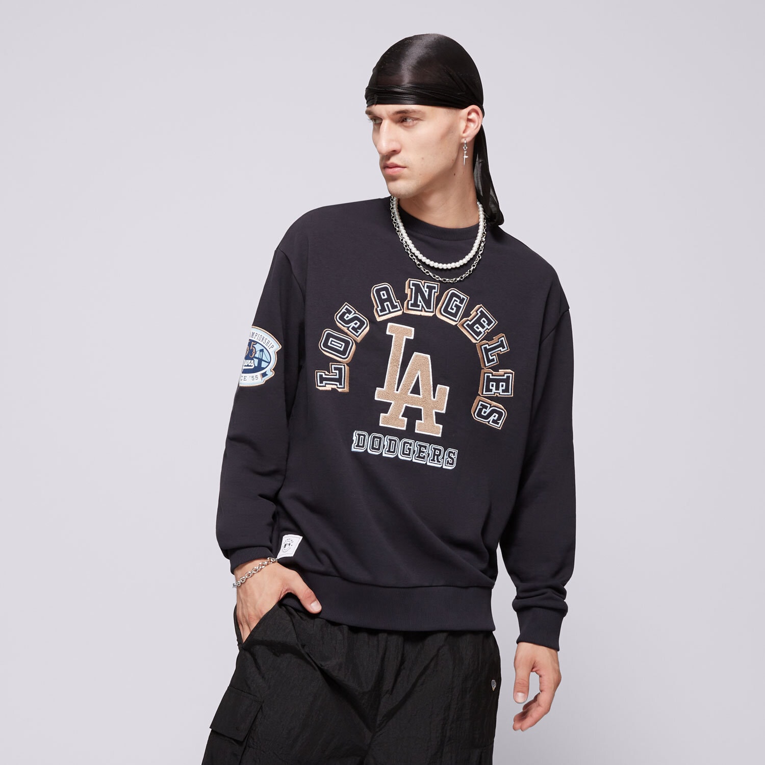 Bluza męska NEW ERA BLUZA WORLD SERIES OS LA DODGERS LOS ANGELES DODGERS 60564882 GRANATOWY